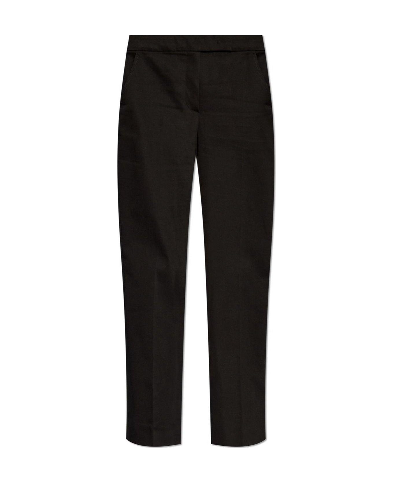 Max Mara Okra Pleat Detailed Cropped Trousers