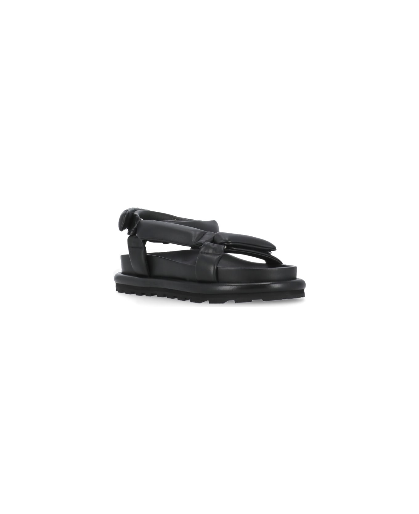 Jil Sander Leather Sandals - Black