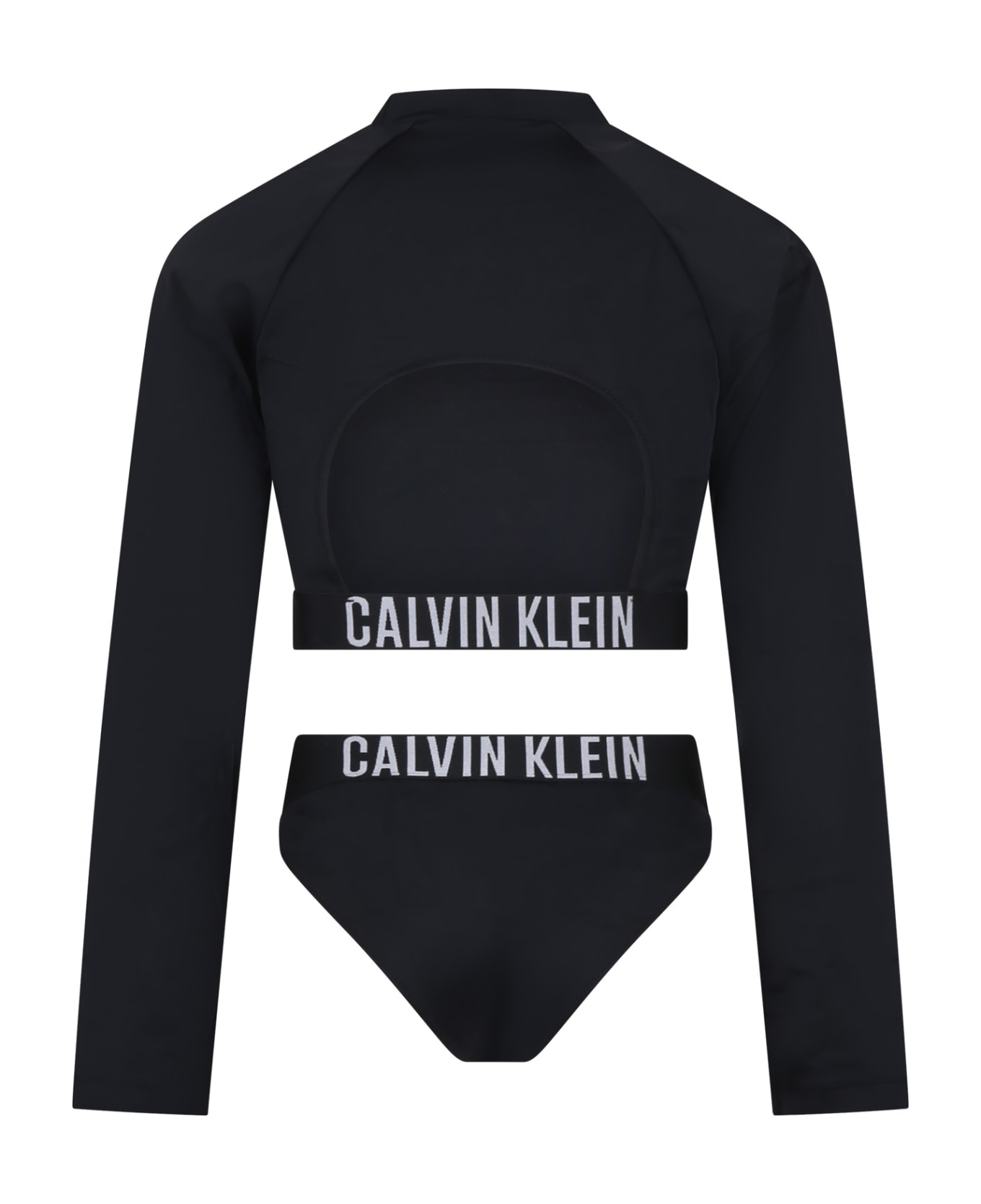 Calvin Klein Anti Uv Black Set For Girl With Logo - Black