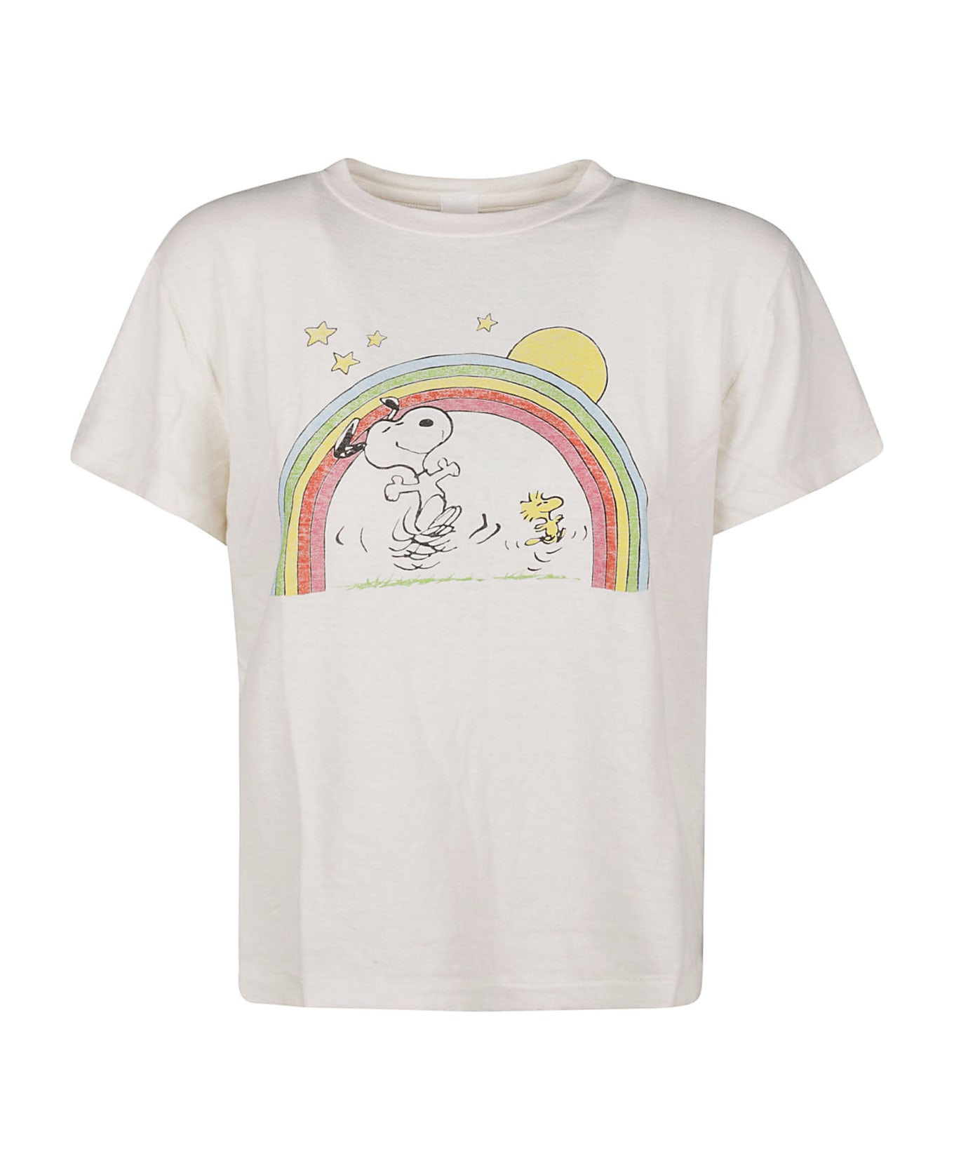 RE/DONE Classic Peanuts Rainbow T-shirt - Vintage White