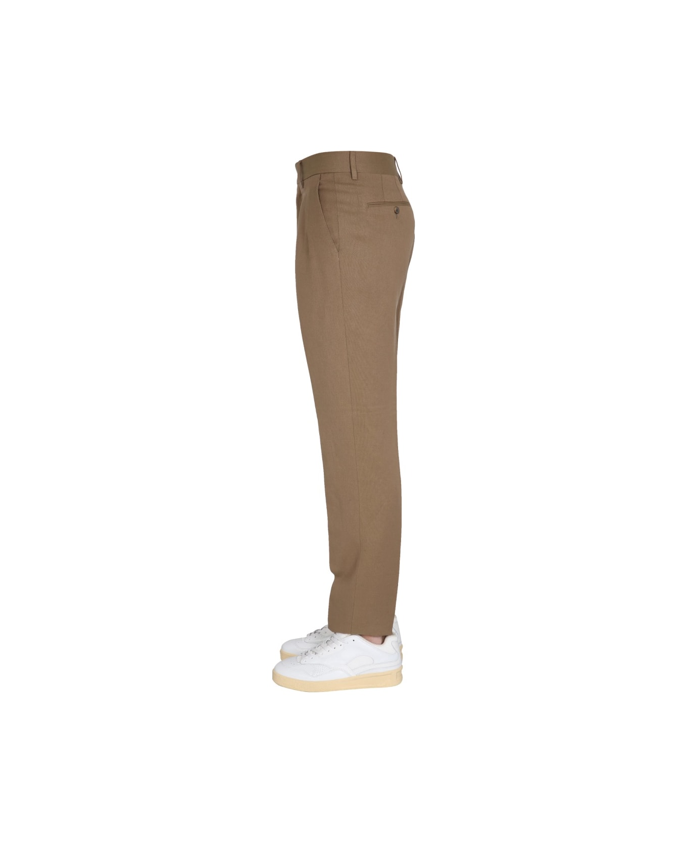 Lardini Regular Fit Trousers - BEIGE