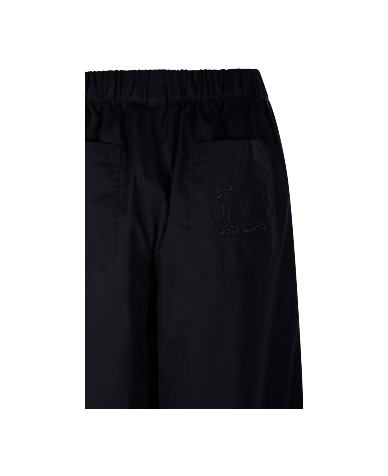Max Mara High Waisted Wide-leg Trousers Max Mara - Black