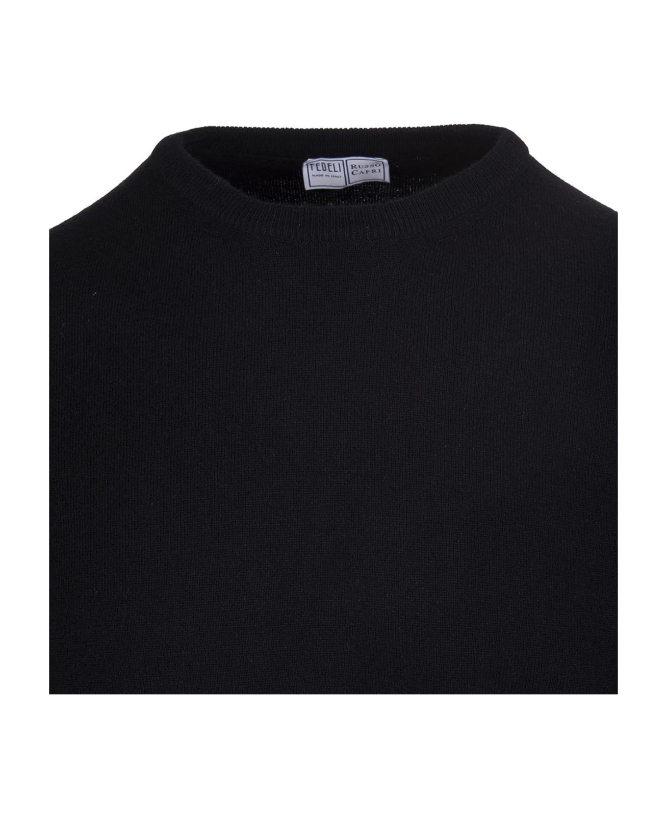 Fedeli Man Black Arg Vintage Pullover - Black