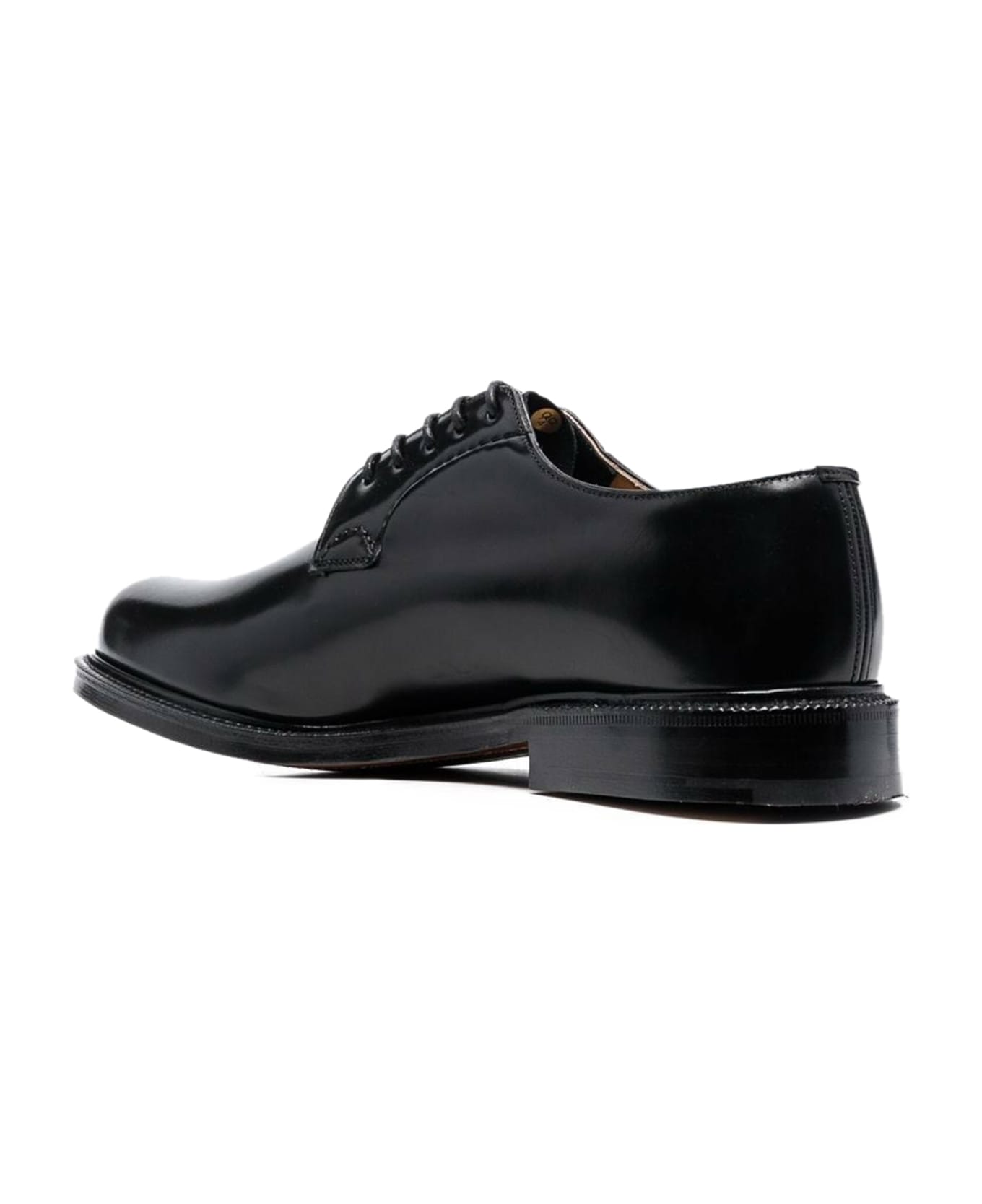 Church's Shannon Derby In Brushed Calfskin - Black