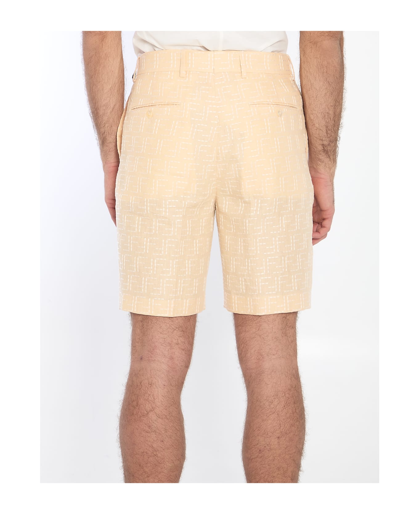 Fendi Bermuda Shorts - Beige