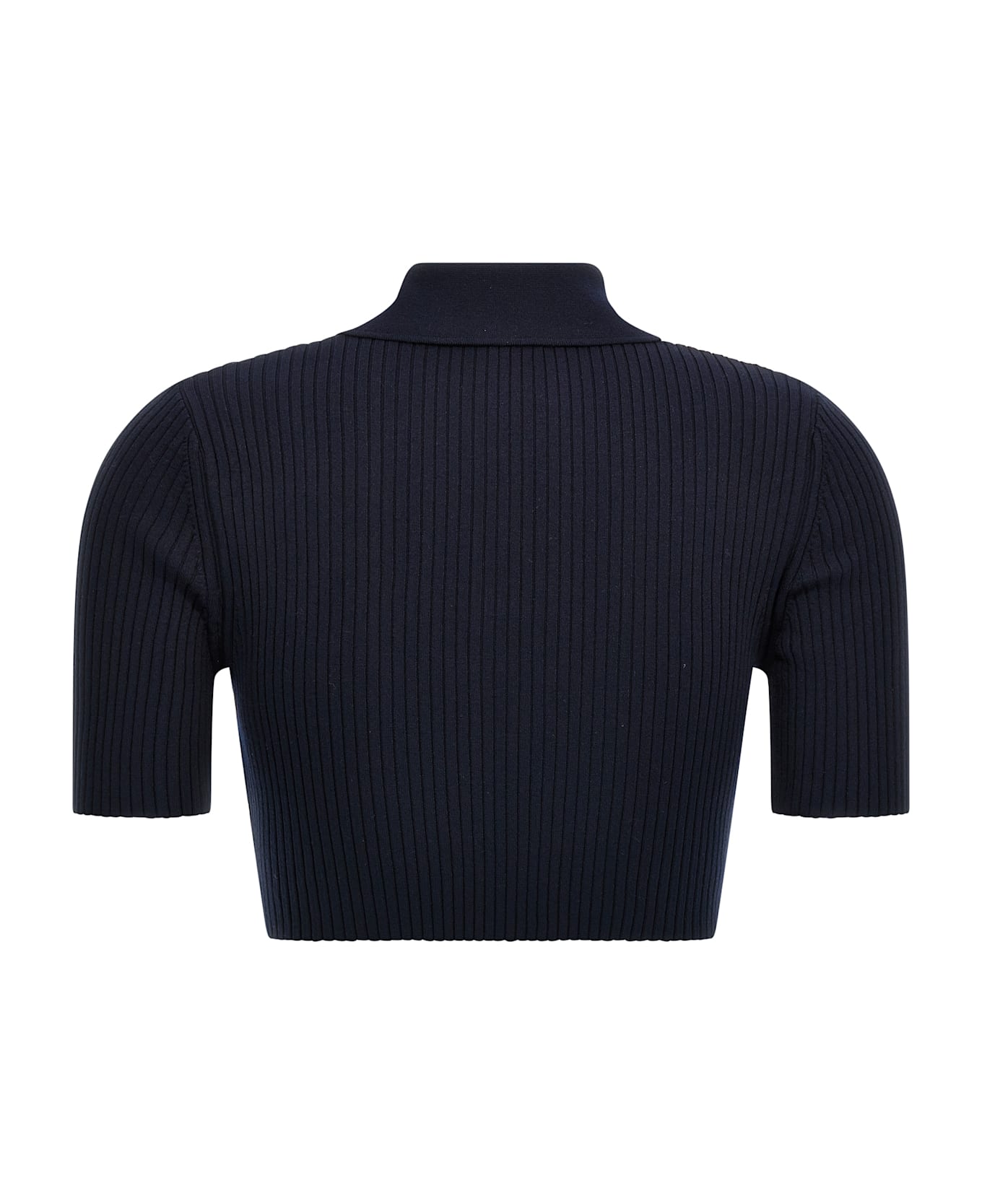 Courrèges Ribbed Polo Shirt - Blue