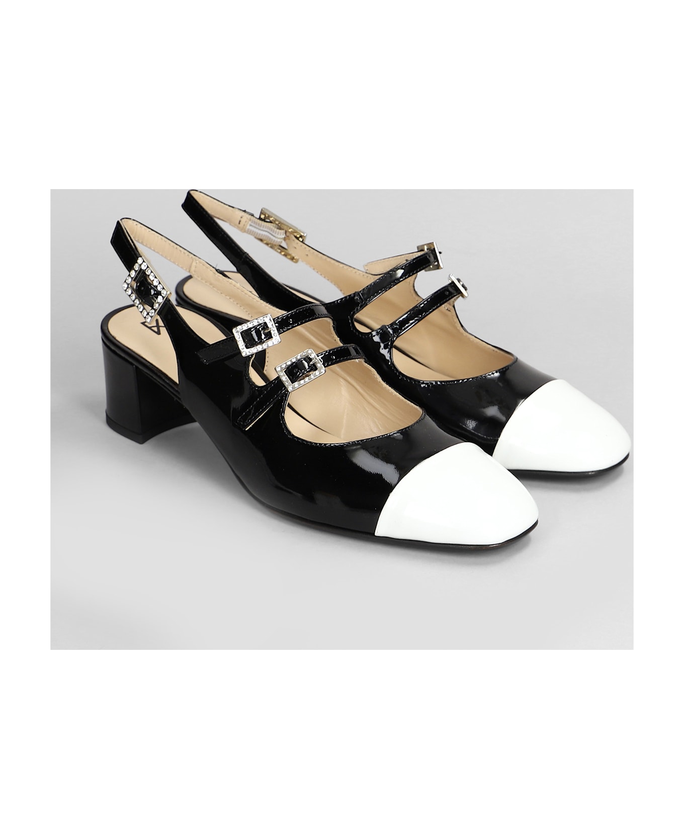 Fabio Rusconi Pumps In Black Patent Leather - black