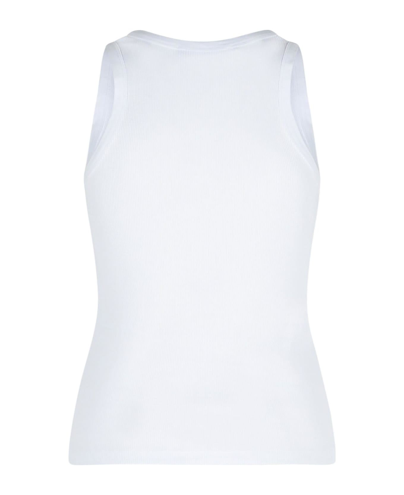 Coperni White Cotton Tank Top - White
