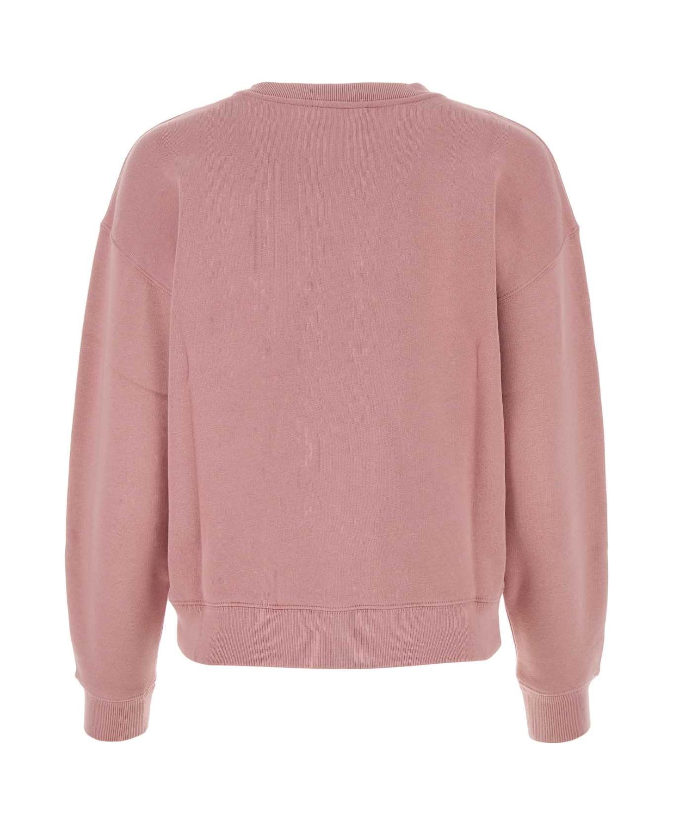 Maison Kitsuné Dark Pink Cotton Sweatshirt - ROSEBUD