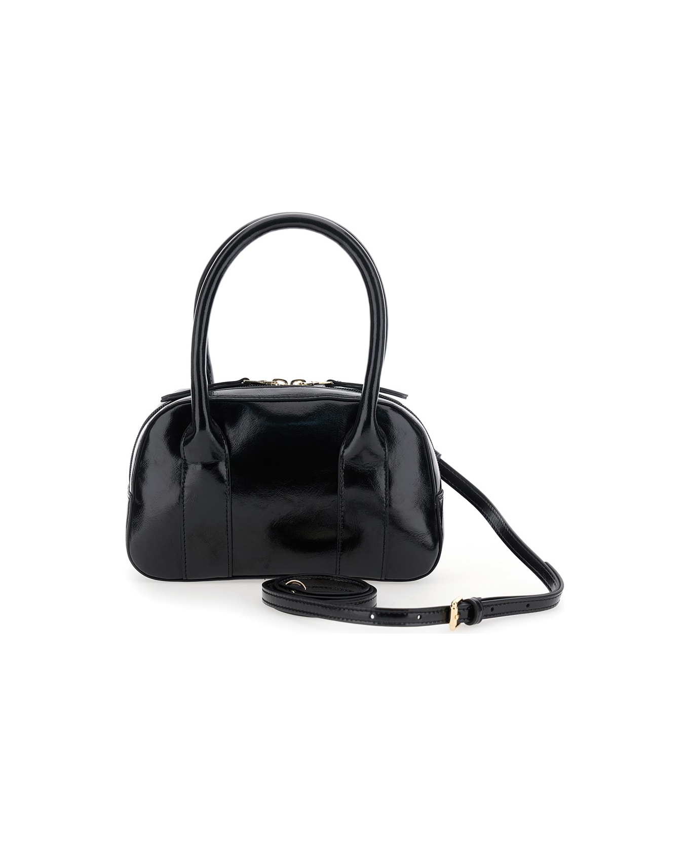 N.21 Black Crossbody Bag With Adjustable And Removable Shoulder Strap And Logo On The Front In Ecoleather Girl - Black