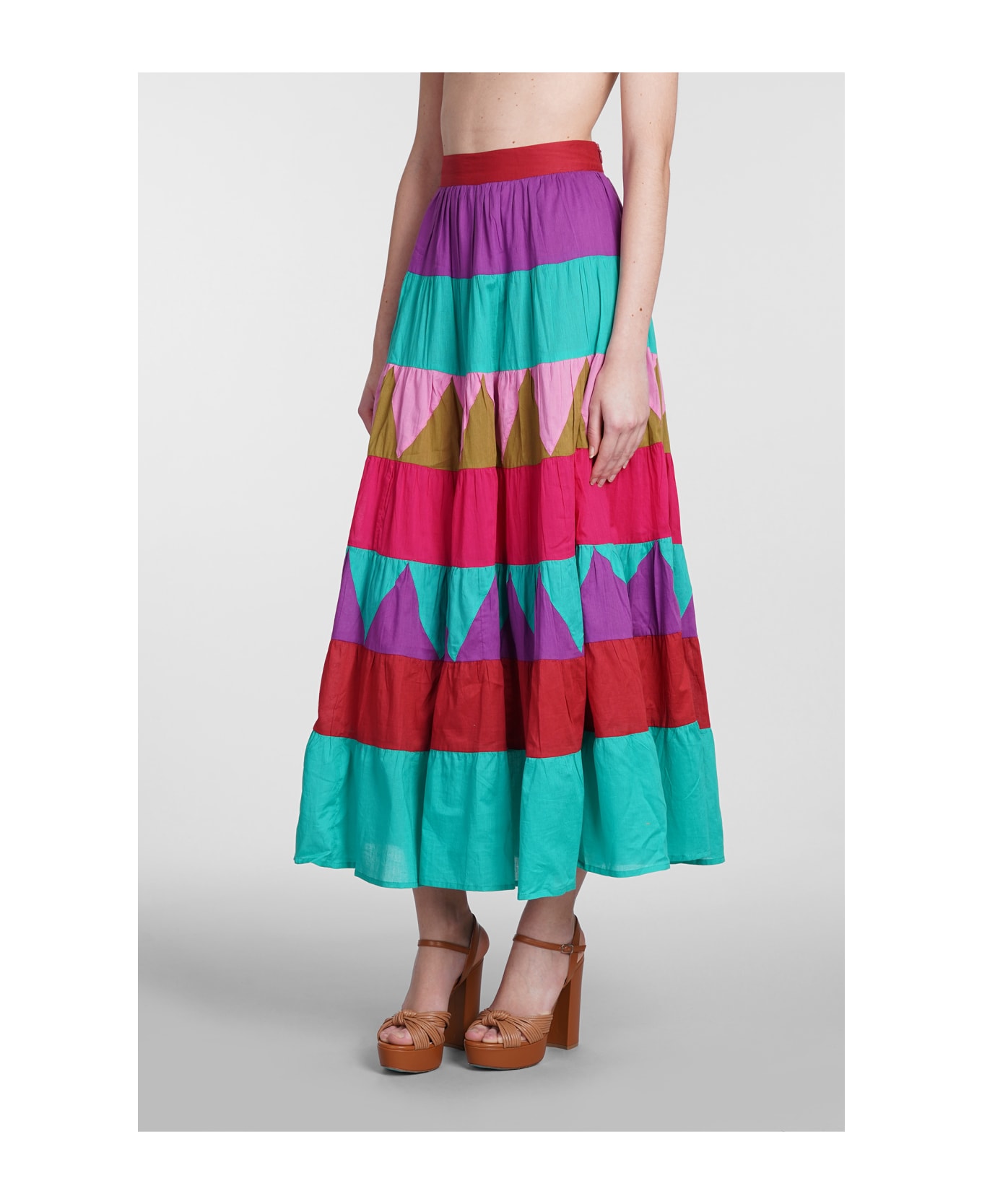Antik Batik Perrine Skirt In Multicolor Cotton - multicolor