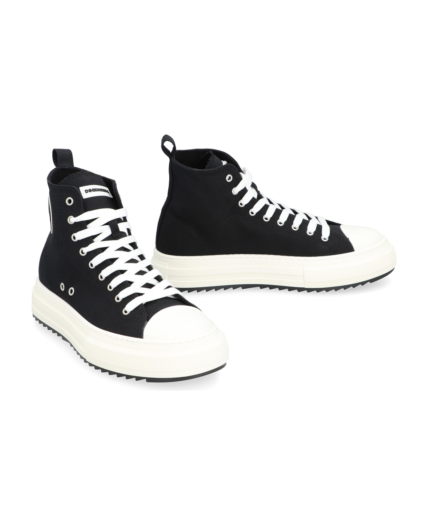 Dsquared2 Canvas High-top Sneakers - black
