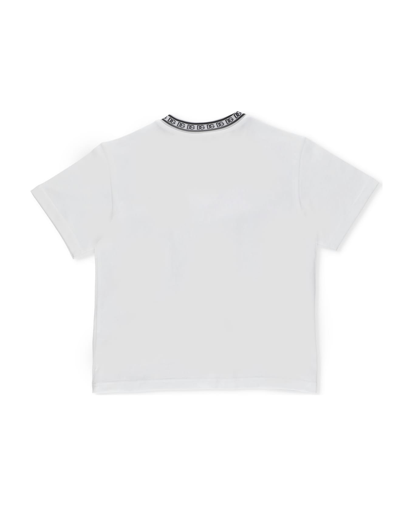 Dolce & Gabbana T-shirt With Logo - BIANCO OTTICO