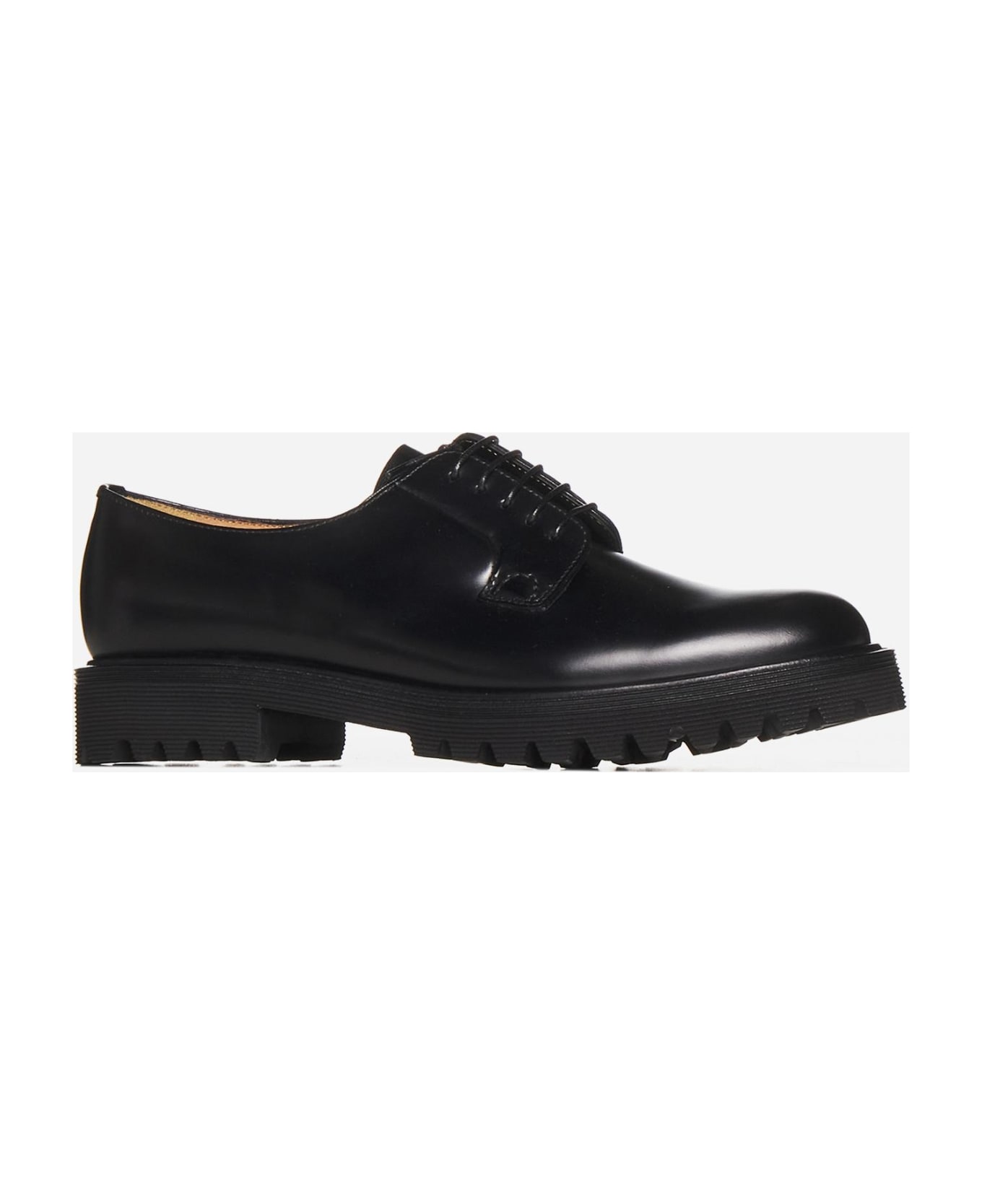 Church's Shannon Leather Derby Shoes - Black フラットシューズ