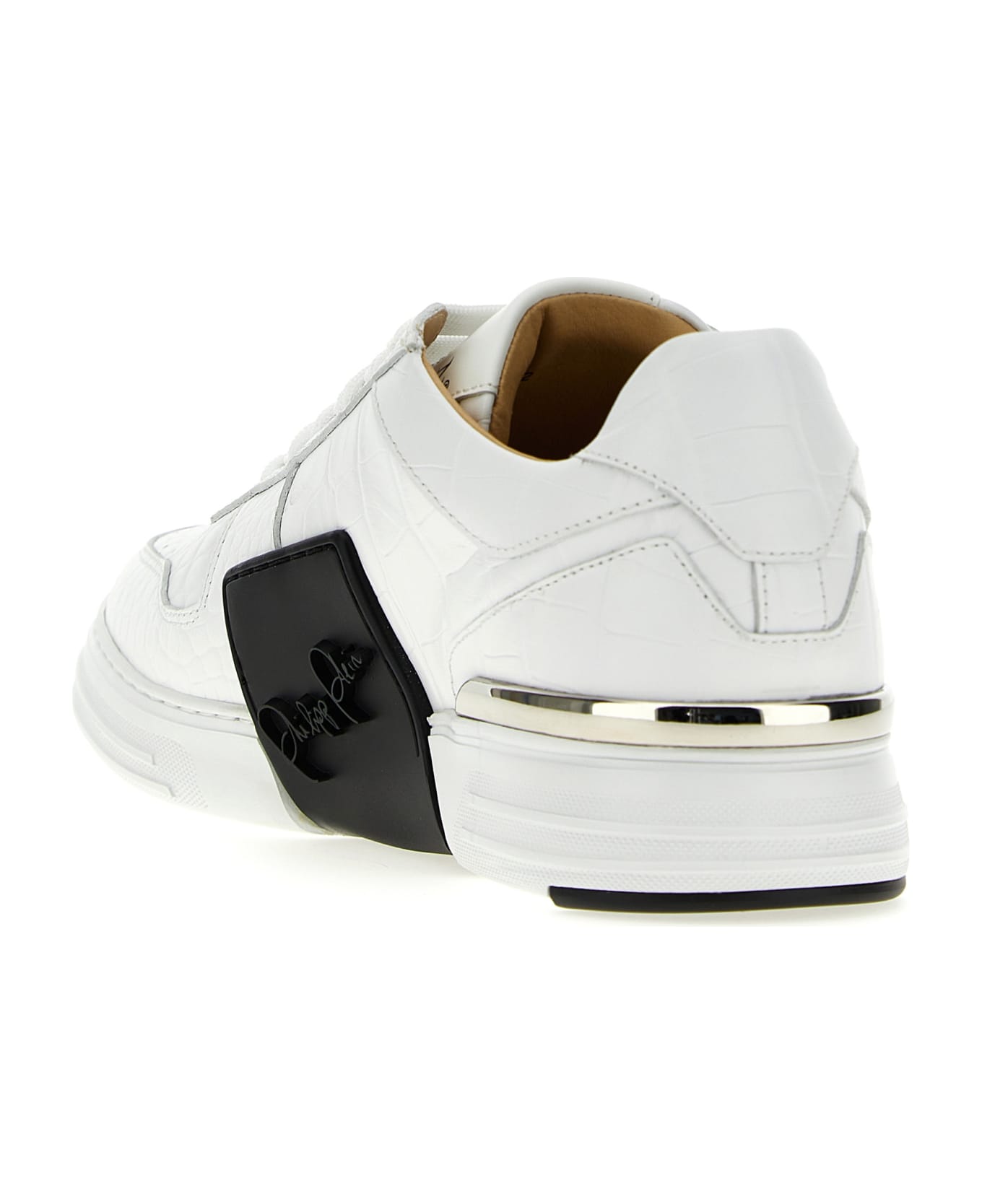 Philipp Plein 'hexagon' Sneakers - White/Black