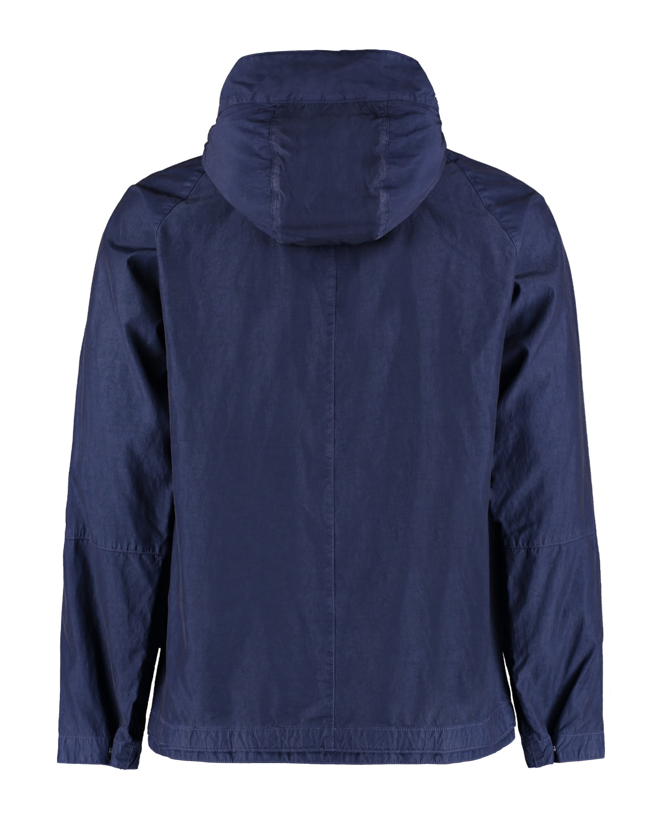 Stone Island Technical Fabric Hooded Jacket - blue