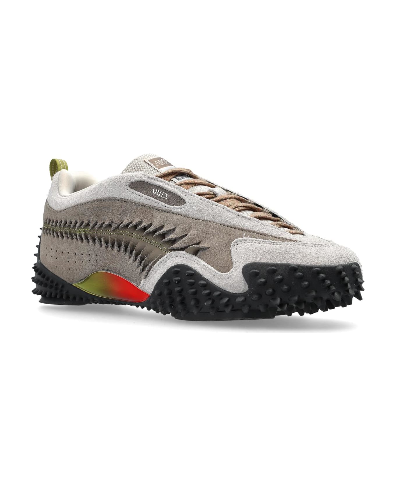 Puma Sports Shoes `mostro Craft Aries` - Ecru Mouse Gray