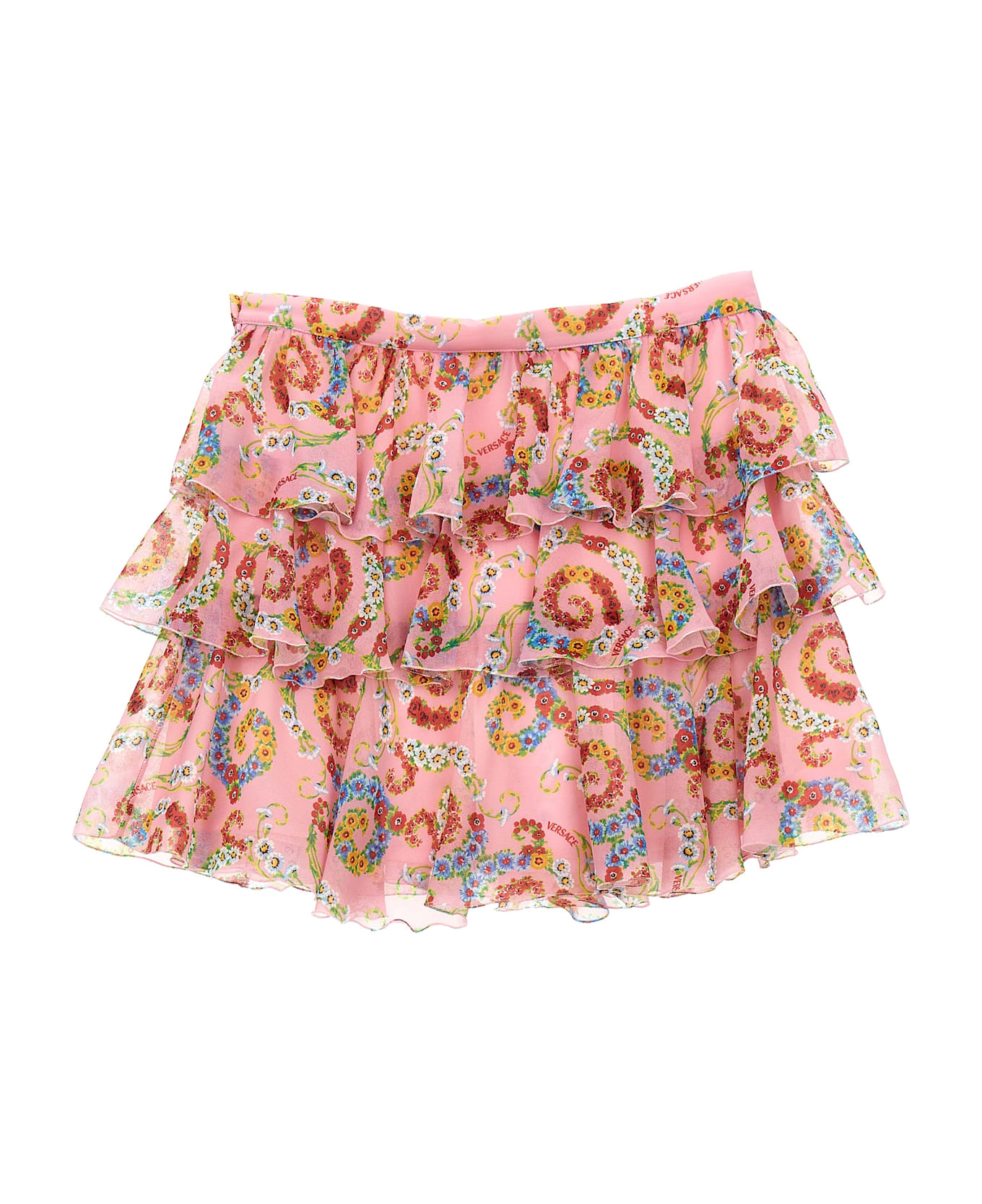 Versace 
geo Poly Barocco Flower
 Skirt - Multicolor