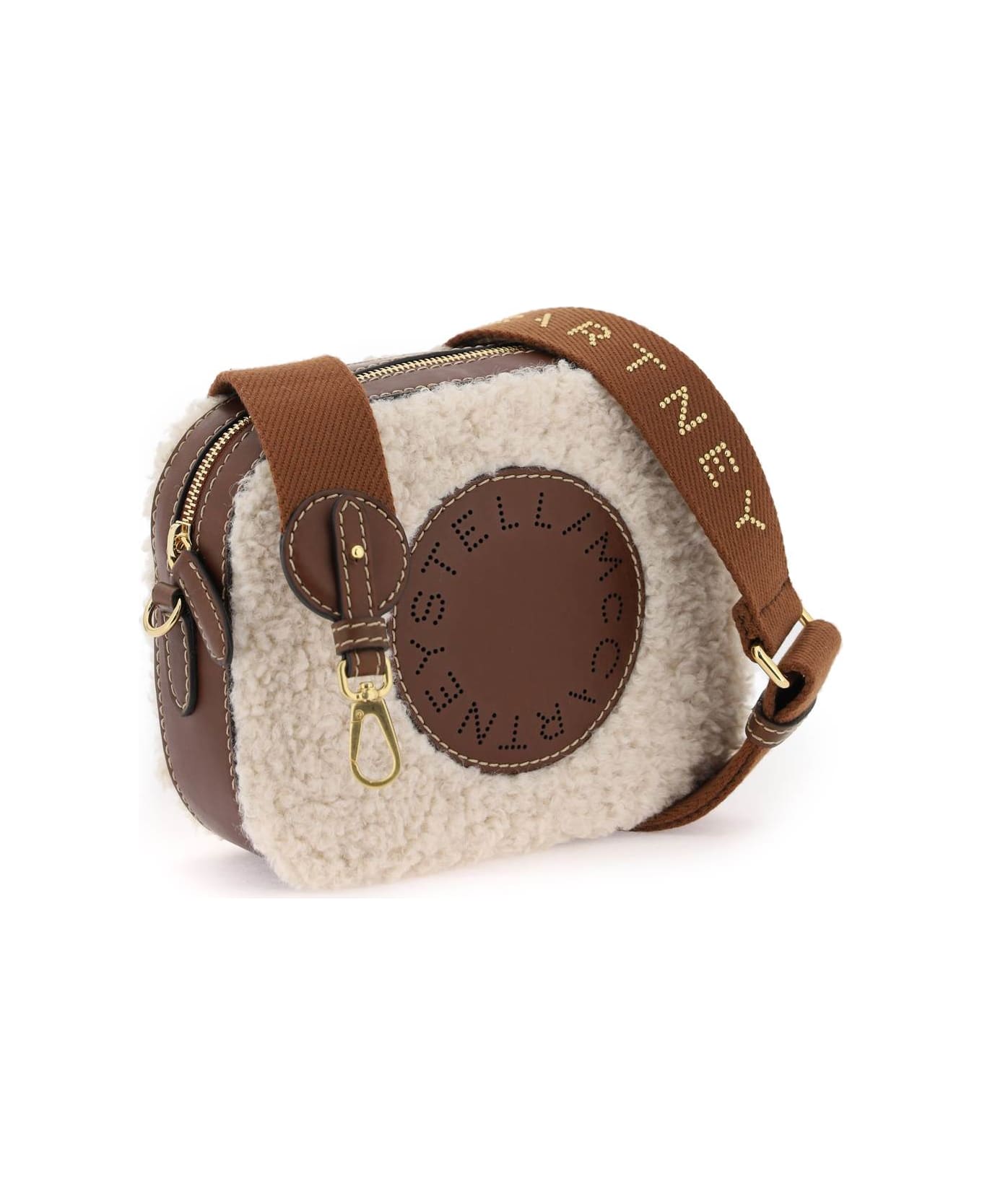 Stella McCartney Shearling Camera Bag - OAT (Brown)