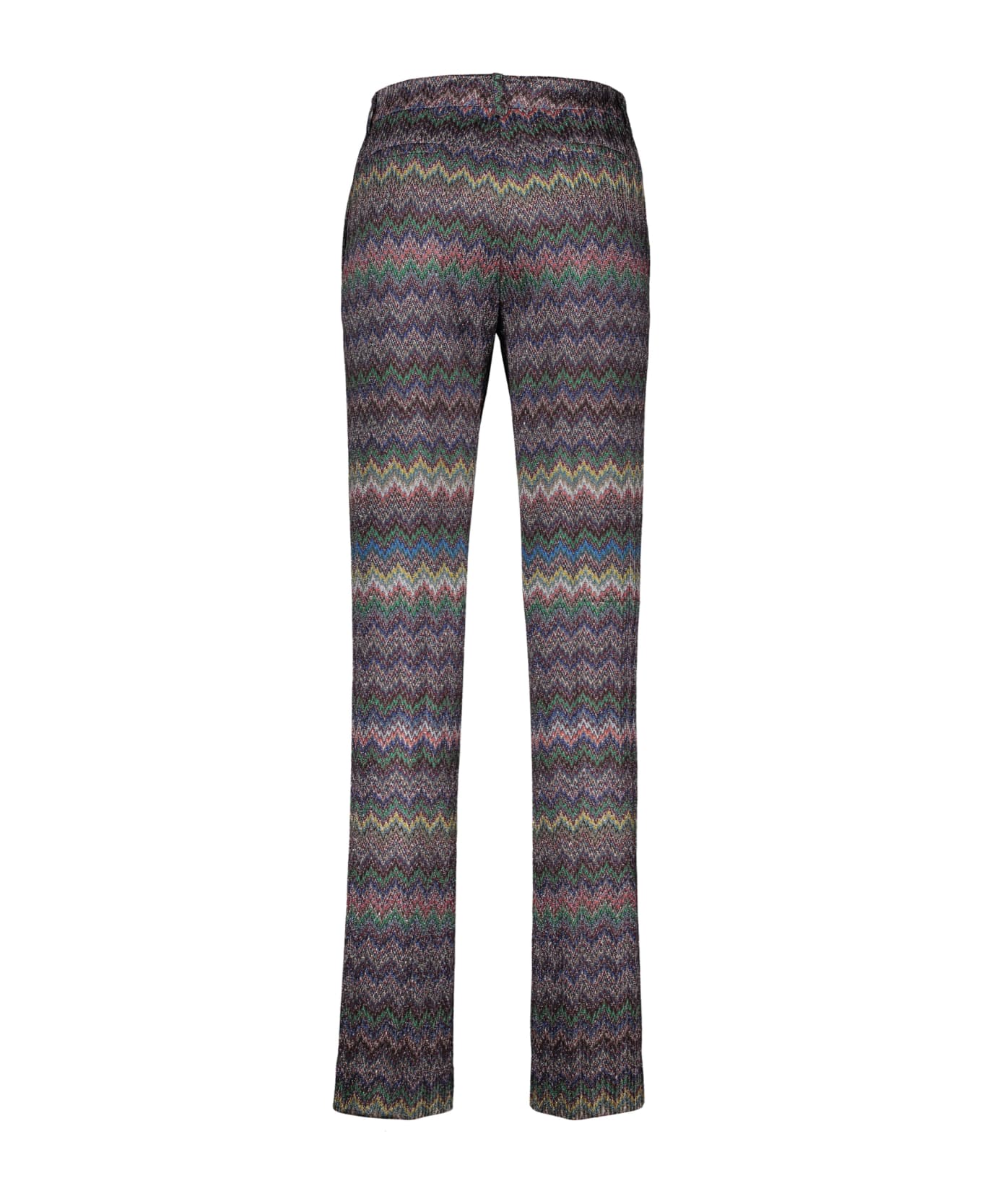 Missoni Lurex Chevron Knitted Palazzo Trousers - Multicolor