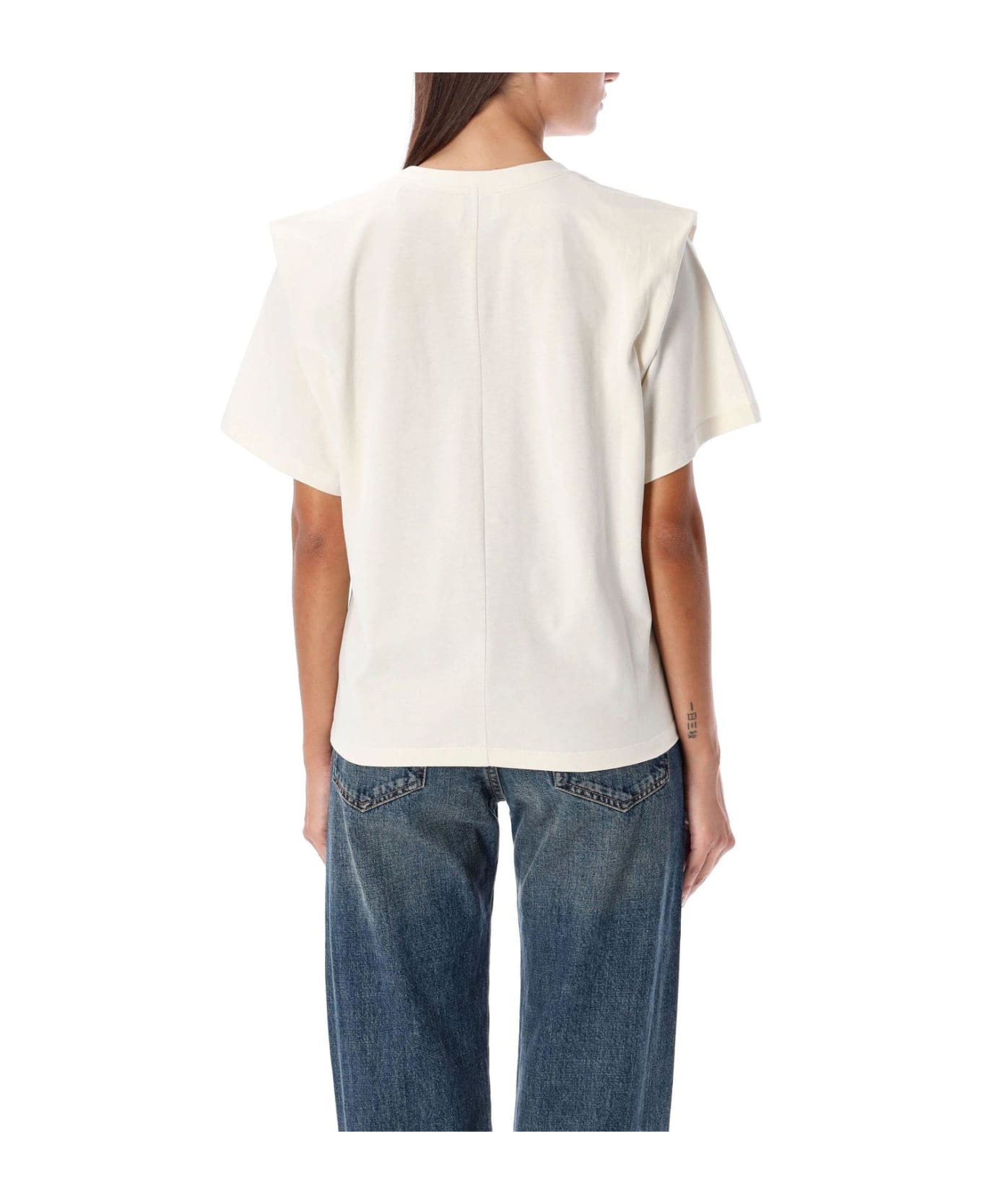 Isabel Marant Zelitos Cotton T-shirt - CREAM Tシャツ