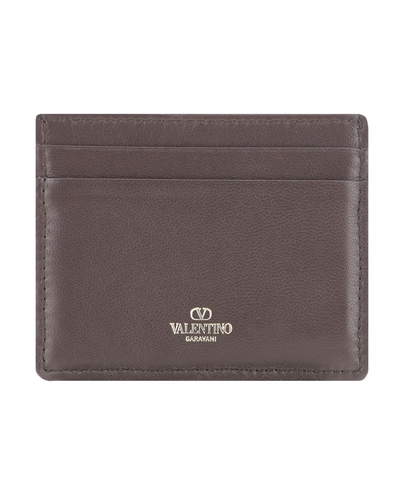 Valentino Garavani Toile Iconographe Card Holder - Naturale-nero/fondant