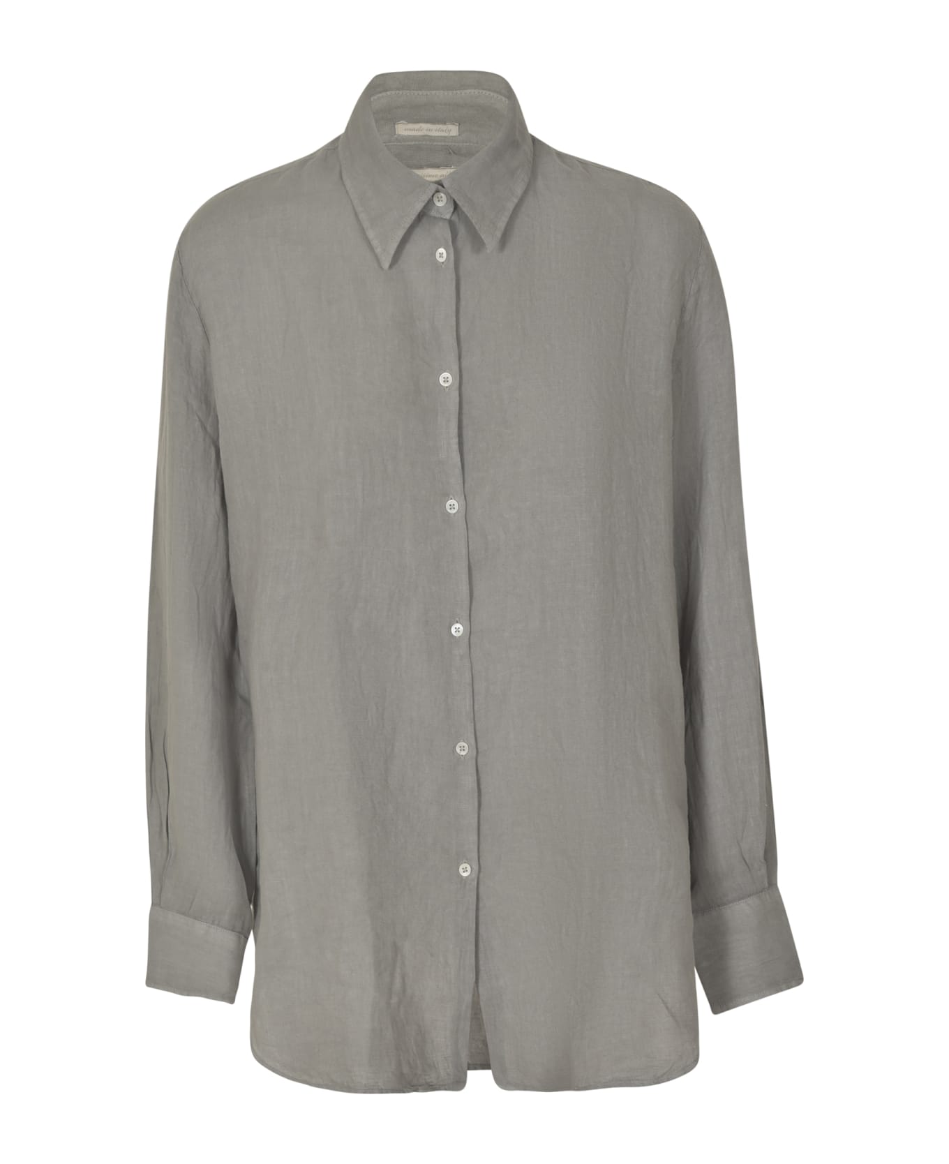 Massimo Alba Regular Plain Formal Shirt - Silver