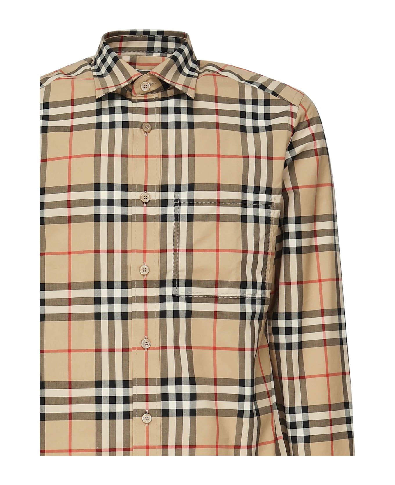 Burberry Shirt With Vintage Check Pattern - Beige