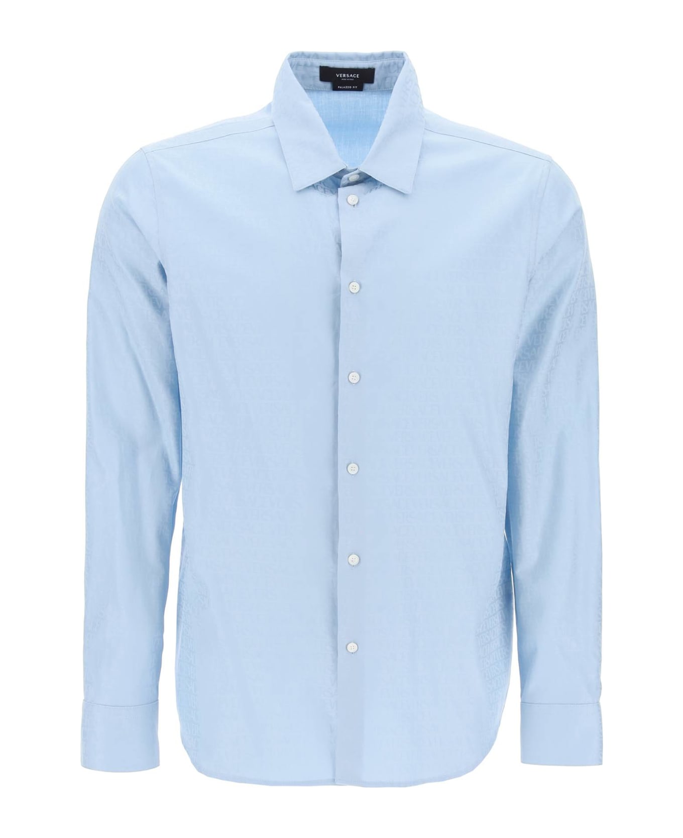 Versace Allover Shirt - Light Blue