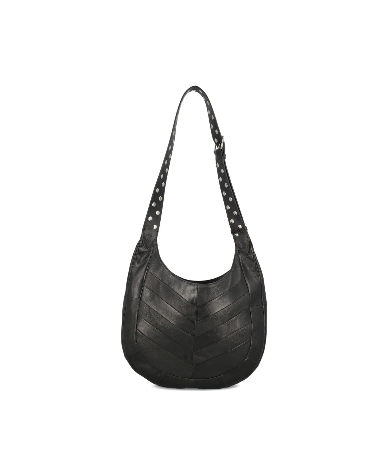 Valentino Garavani Hoboho Medium Leather Hobo Bag - Black