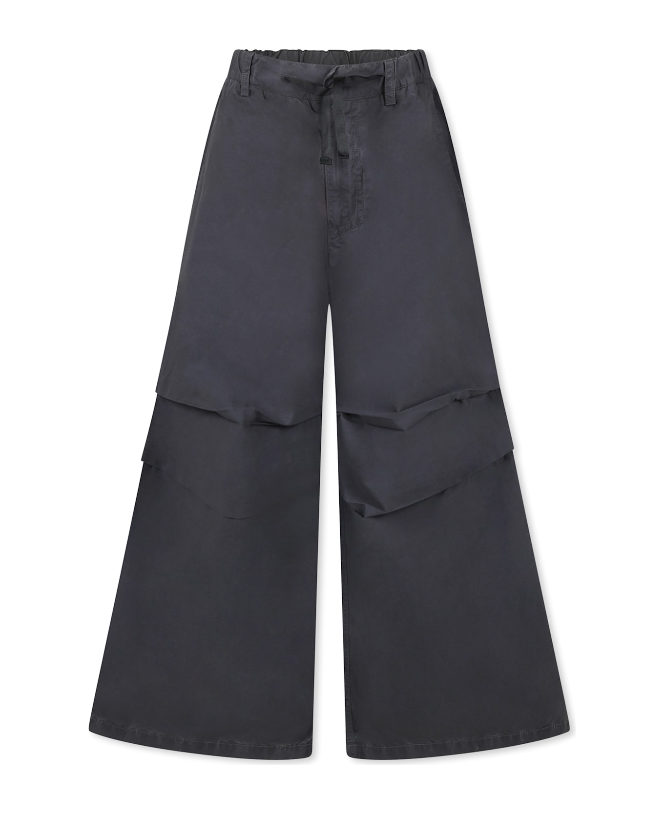 MM6 Maison Margiela Grey Trousers For Kids With Iconic Number Logo - Grey