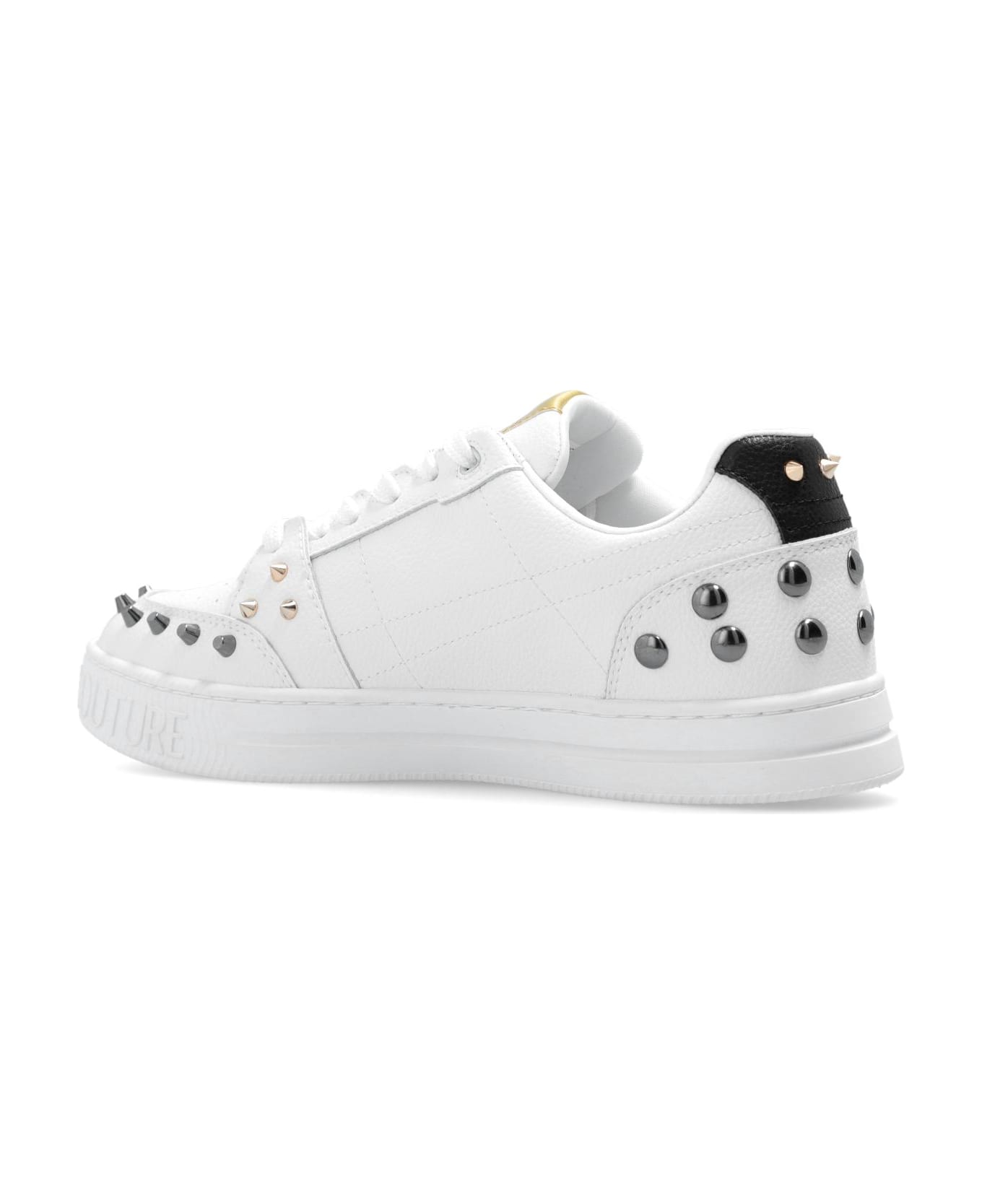 Versace Jeans Couture Stud-detailed Low-top Sneakers - WHITE/MULTI スニーカー