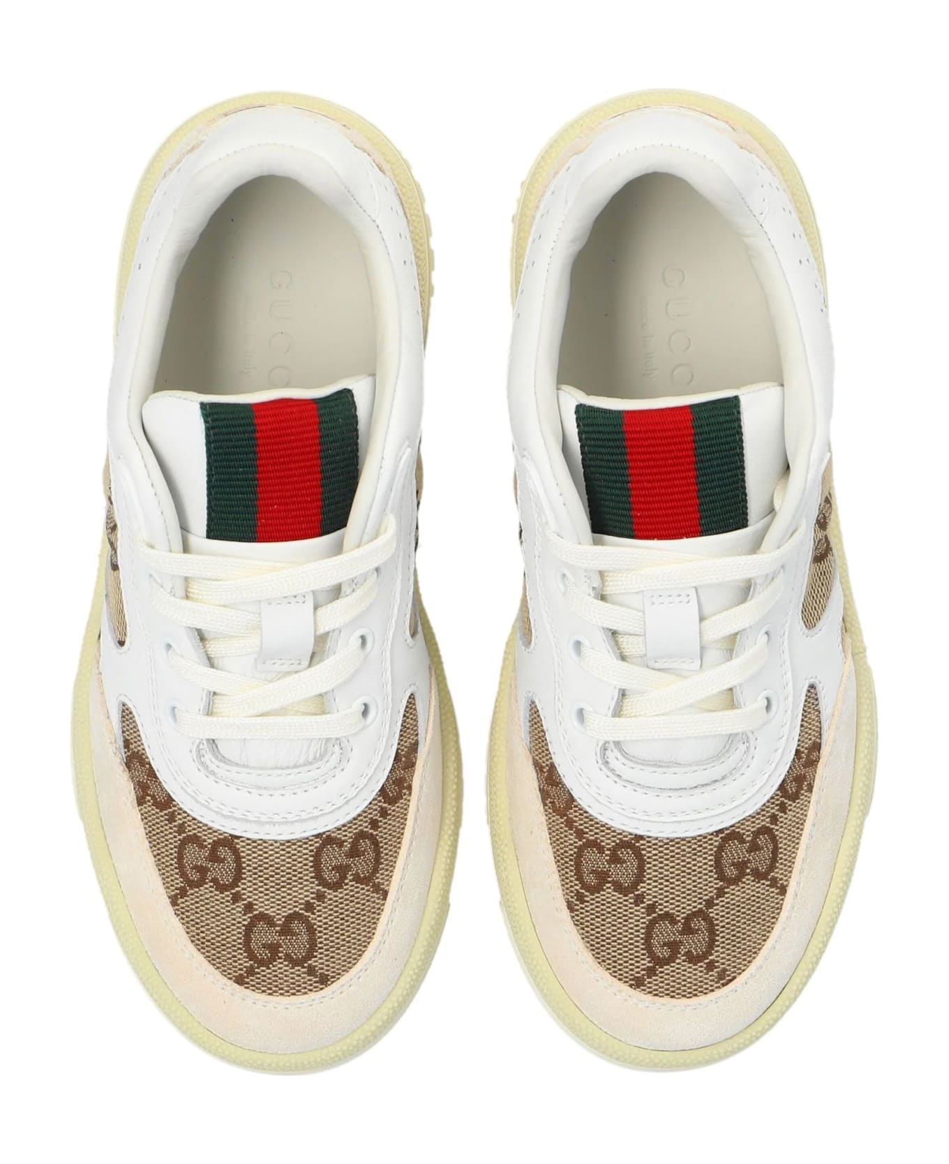 Gucci Kids Sneakers White - White