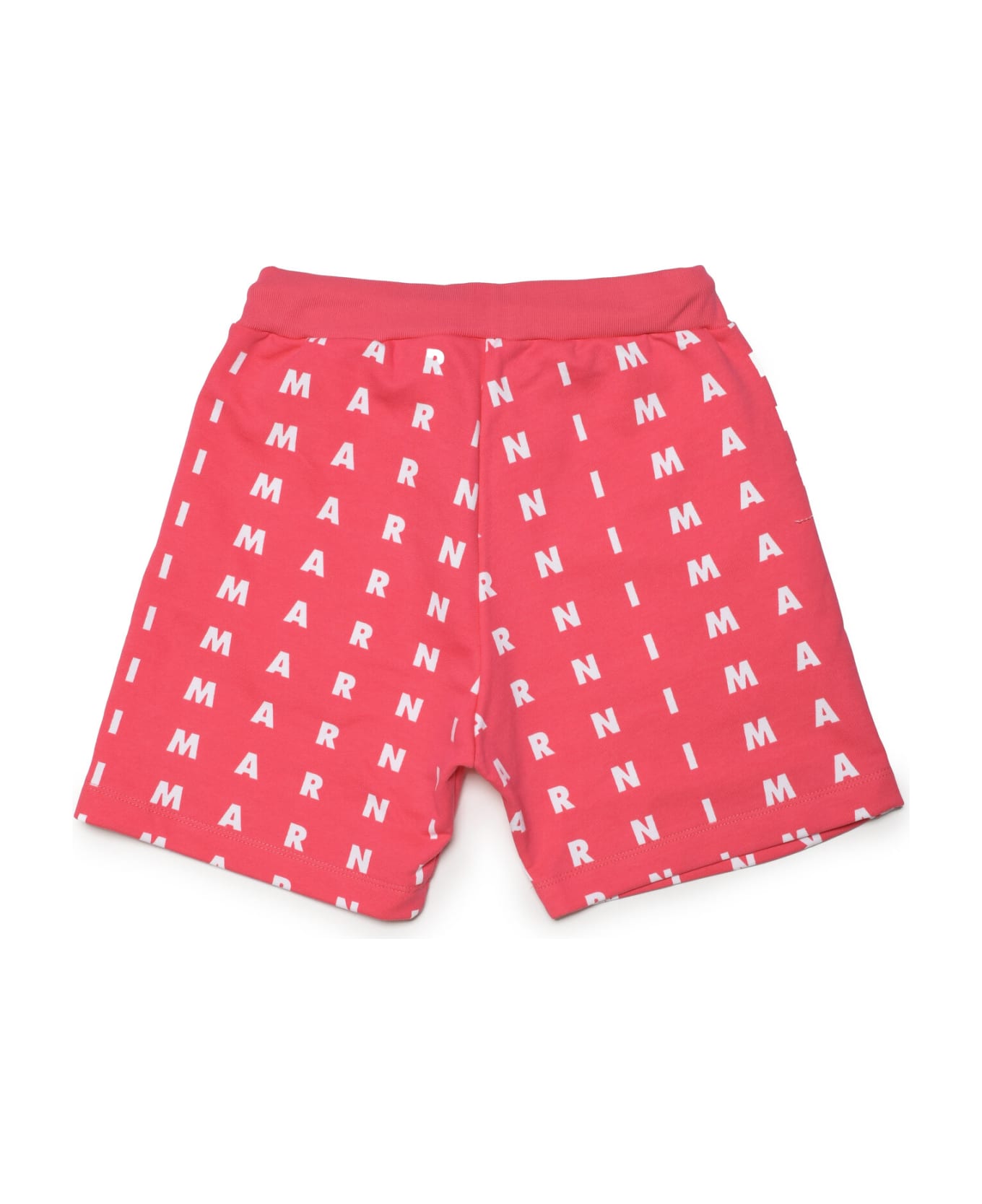 Marni crew Mp48u Shorts Marni crew Fuchsia Fleece Shorts With Small Allover Logo - Bright fuxya