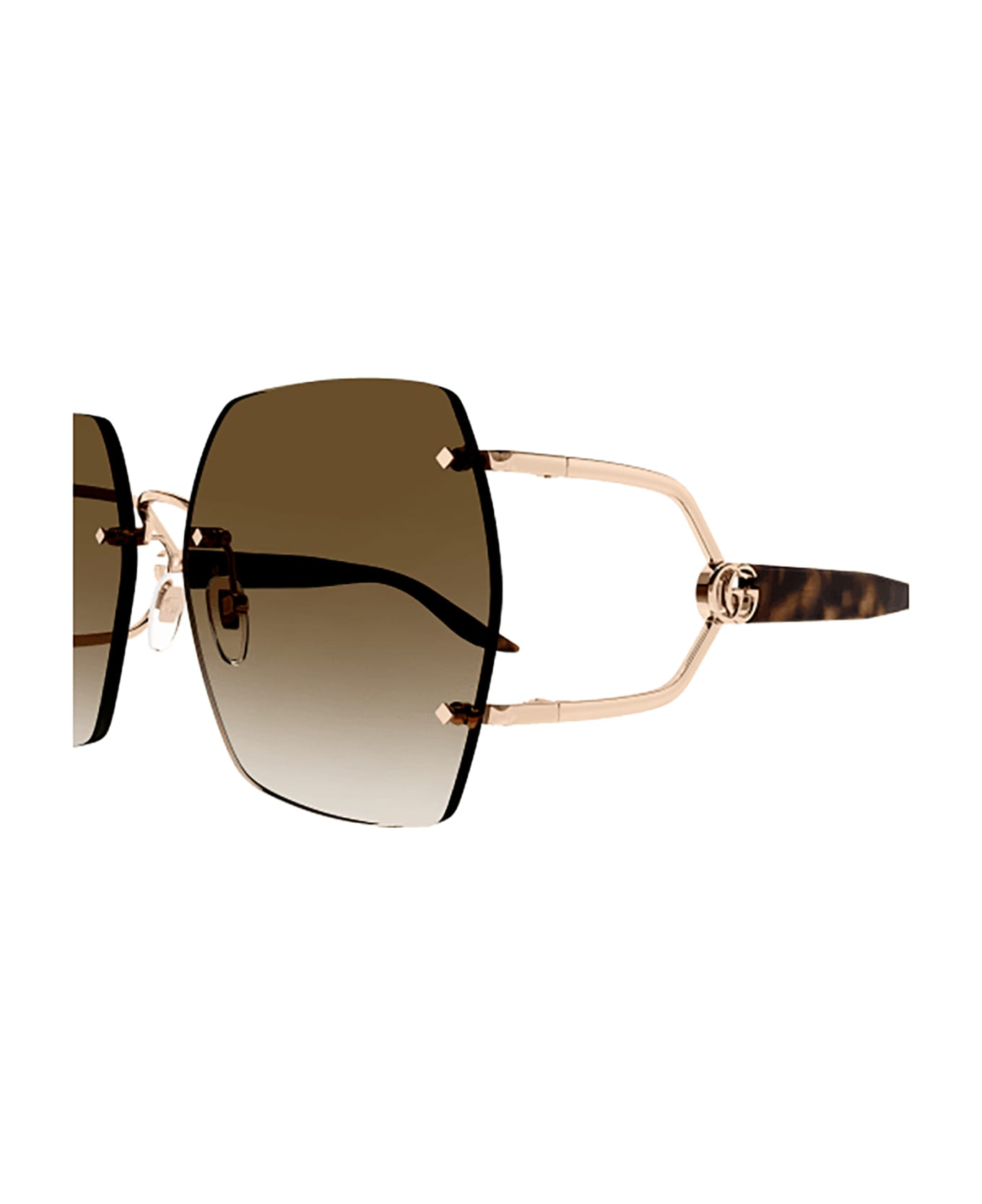Gucci Eyewear GG1562S Sunglasses - Gold Havana Brown