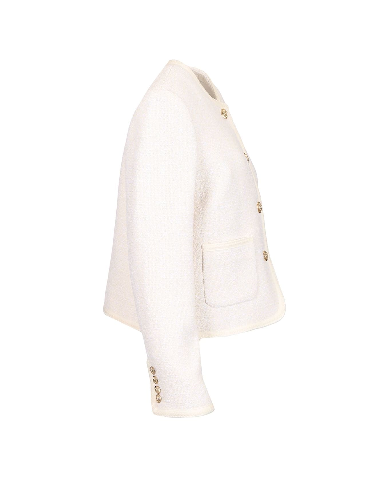 Dunst Boucle Tweed Jacket - WHITE