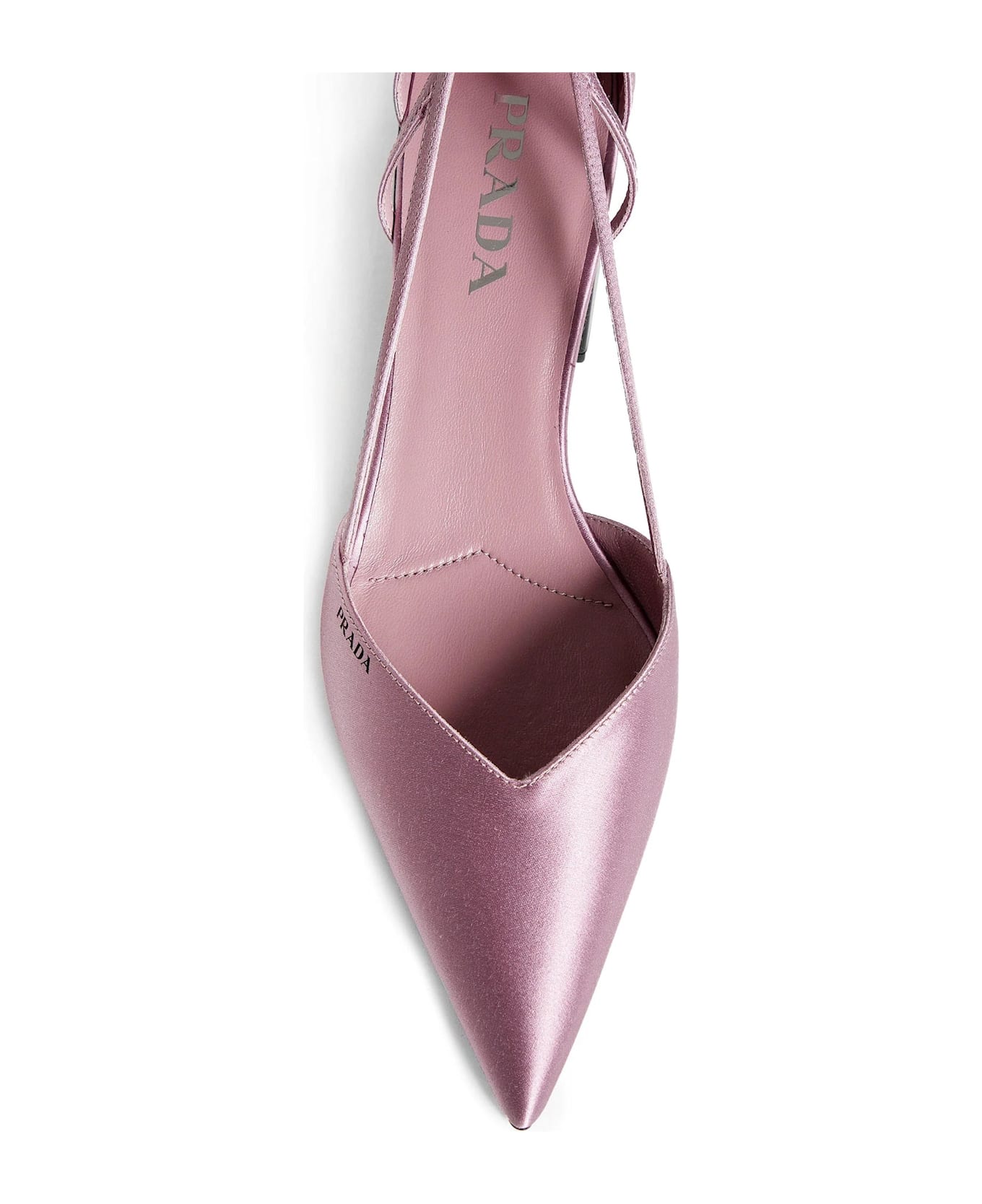 Prada Satin Cut-out Pumps - Pink