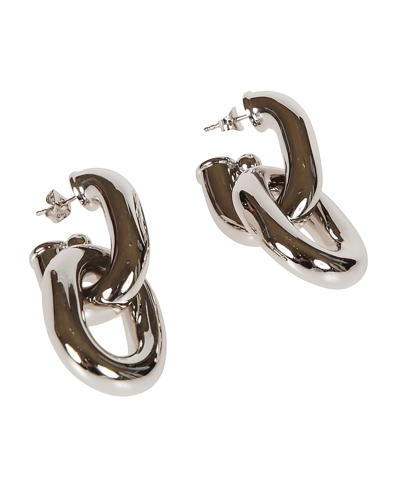 Paco Rabanne Double Hoop Earrings - silver