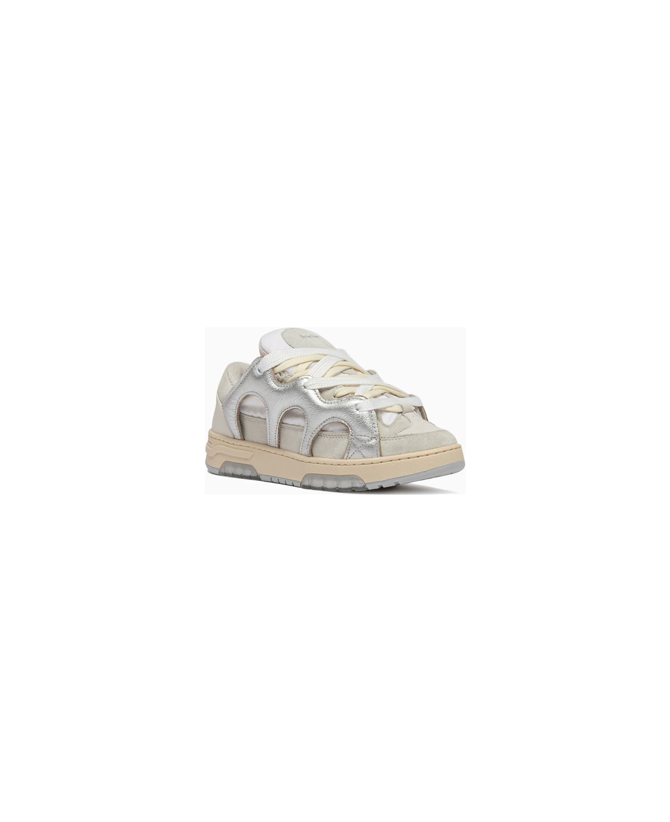 Paura Santha Model 1 Sneakers Laminated Silver - Silver