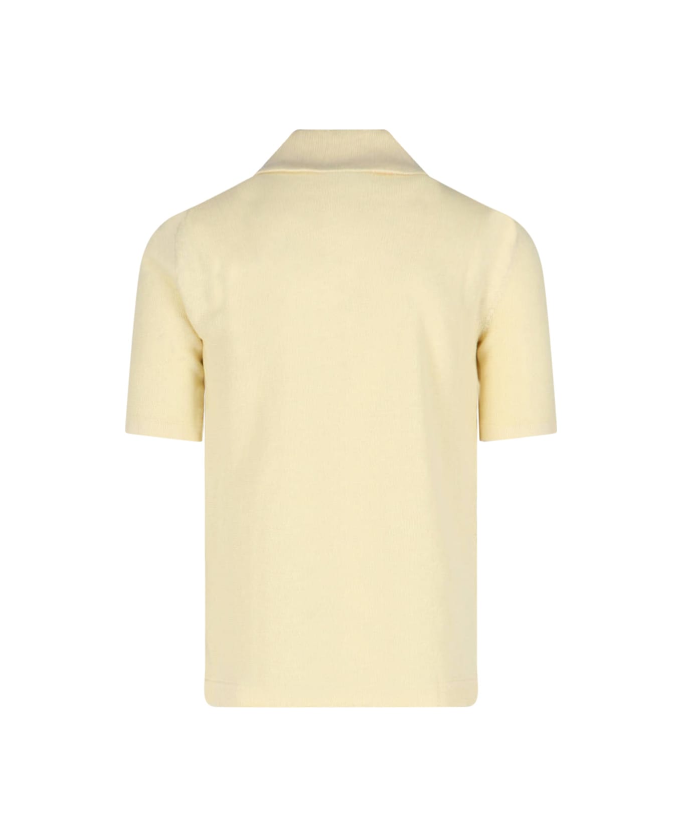 Bottega Veneta Linen Polo Shirt - Yellow