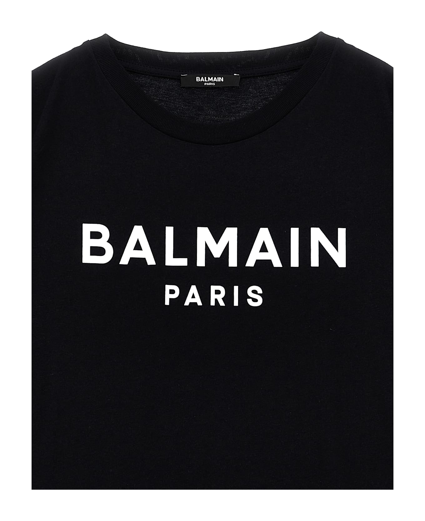 Balmain Logo T-shirt - White/Black