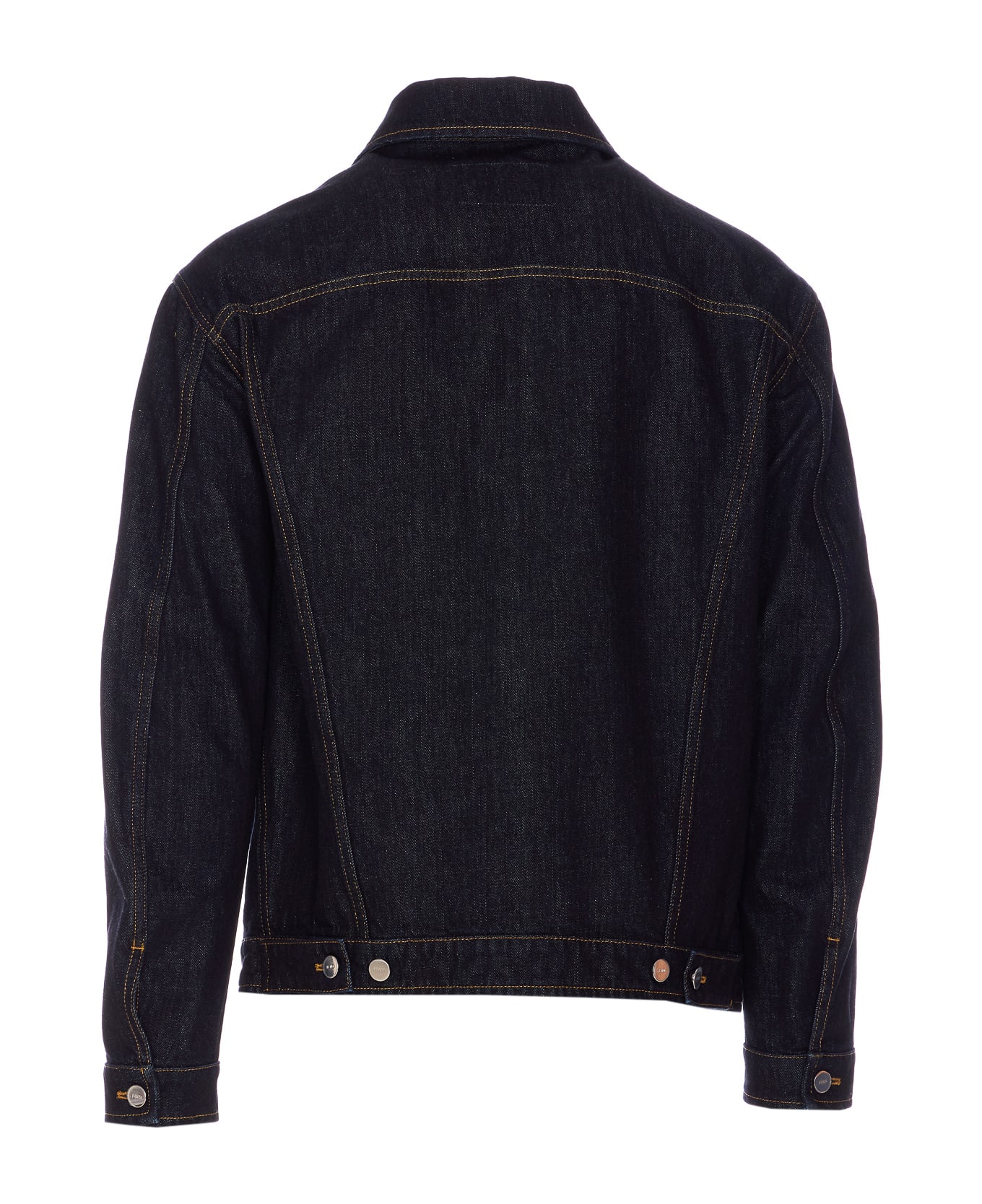 Fendi Crest Denim Jacket - Blue