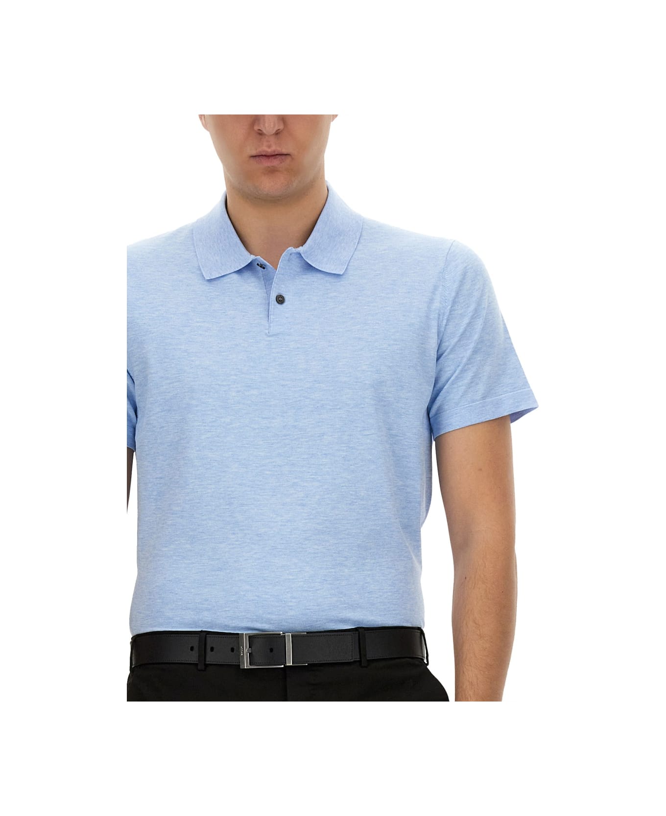 Theory Regular Fit Polo Shirt - AZURE