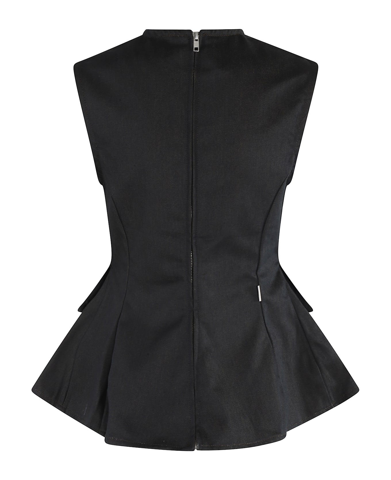 REMAIN Birger Christensen Peplum Denim Top