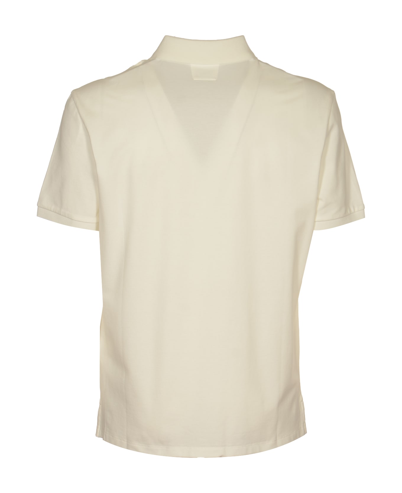 C.P. Company Stretch Piquet Short-sleeved Polo Shirt - Gauze White