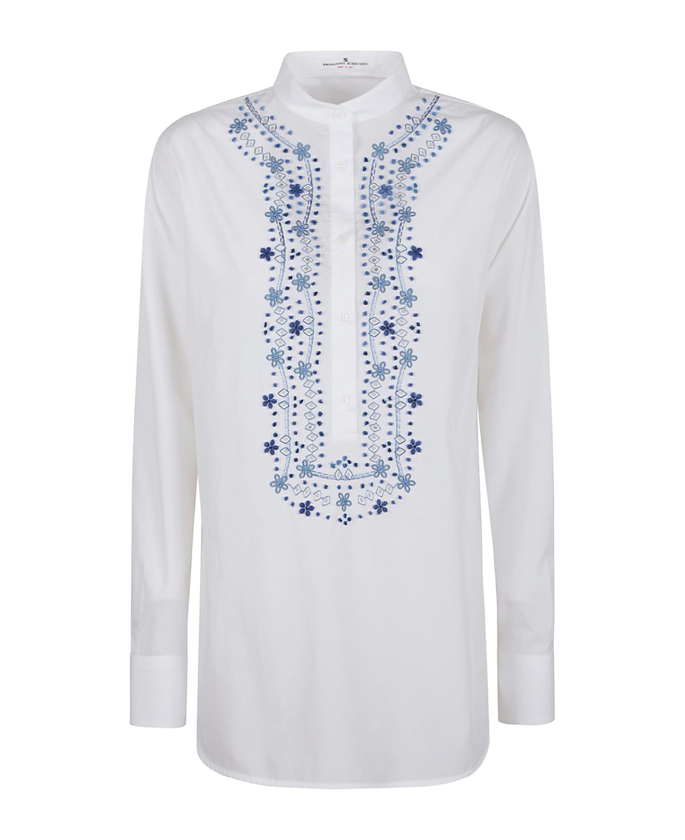 Ermanno Scervino Shirt With Embroidery - Bright White