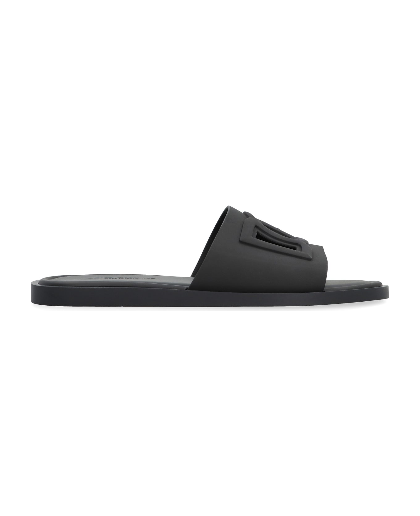Dolce & Gabbana Rubber Slides - black