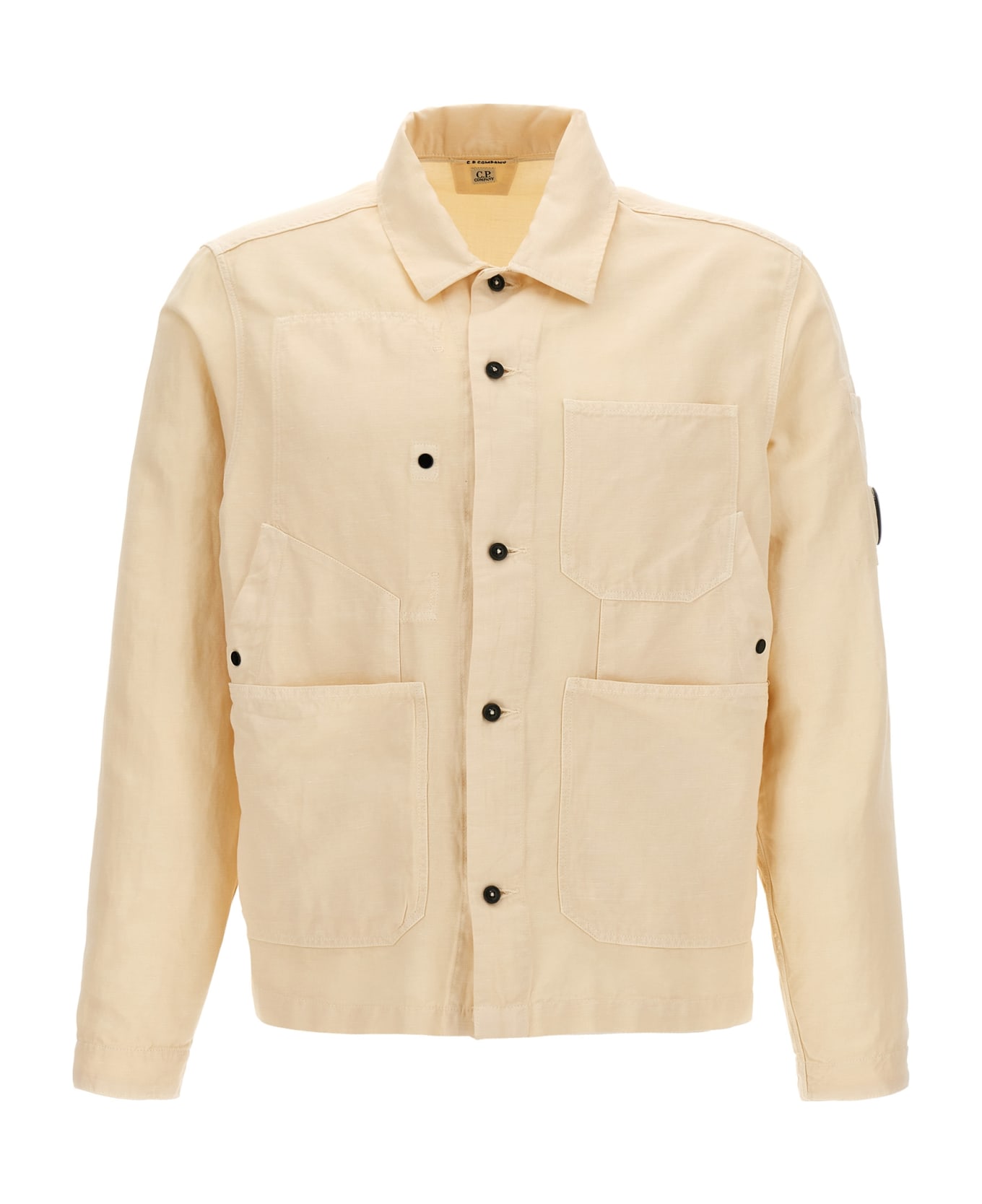 C.P. Company Overlapping Pocket Overshirt - Bianco