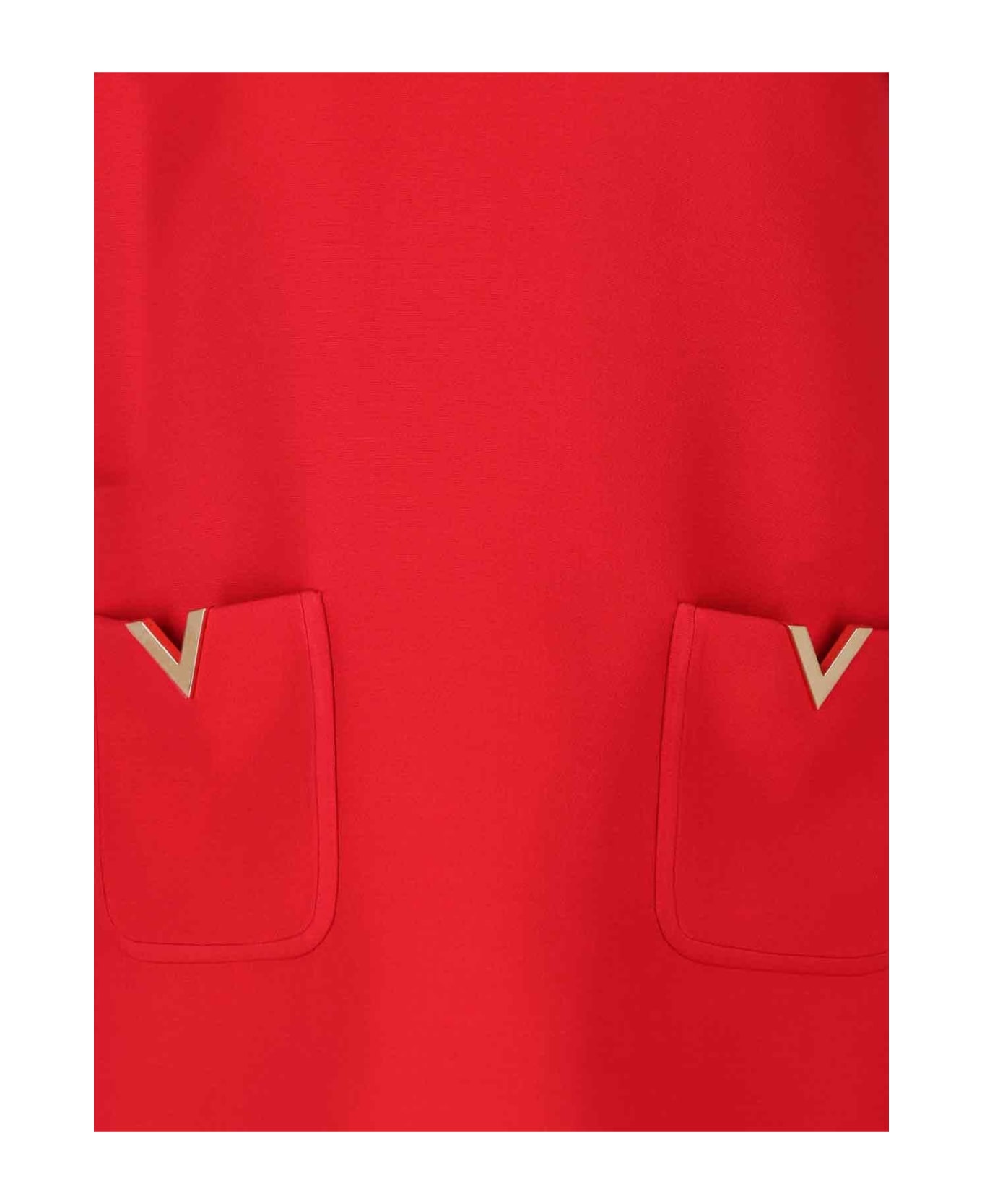 Valentino 'crepe Couture' Mini Dress - Rosso