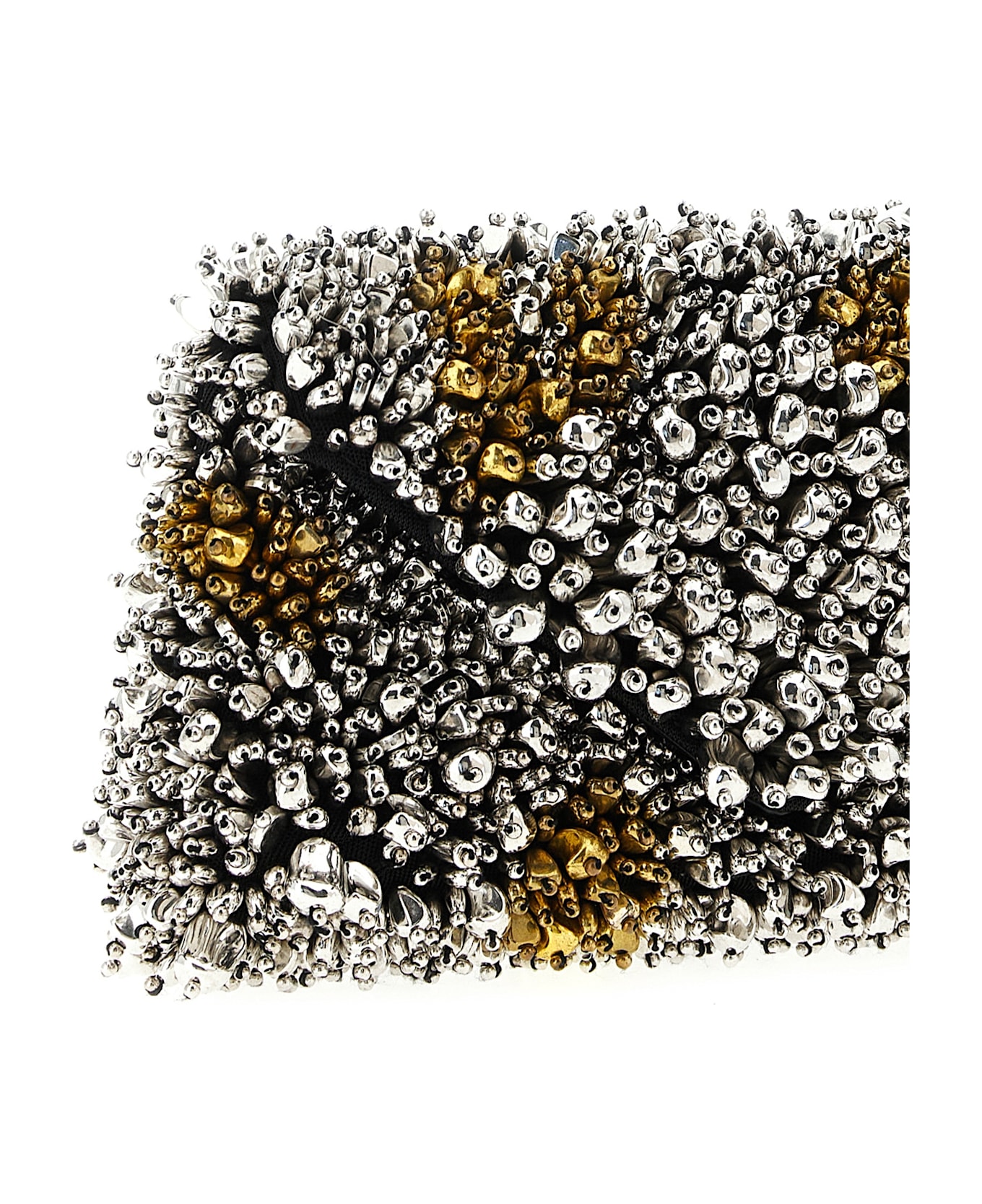 Dries Van Noten 
embellished Envelope
 Clutch - Silver